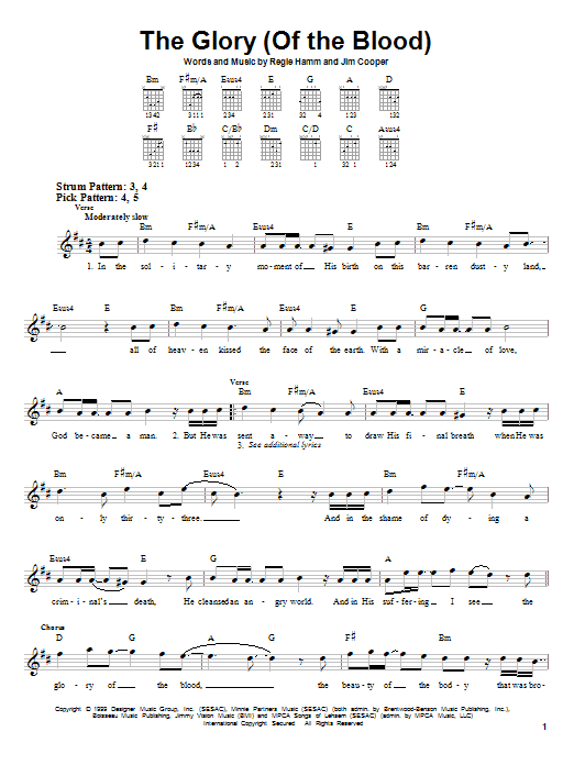 Download Avalon The Glory (Of The Blood) Sheet Music