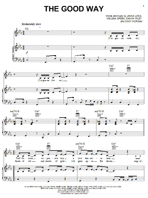 Download Avalon The Good Way Sheet Music