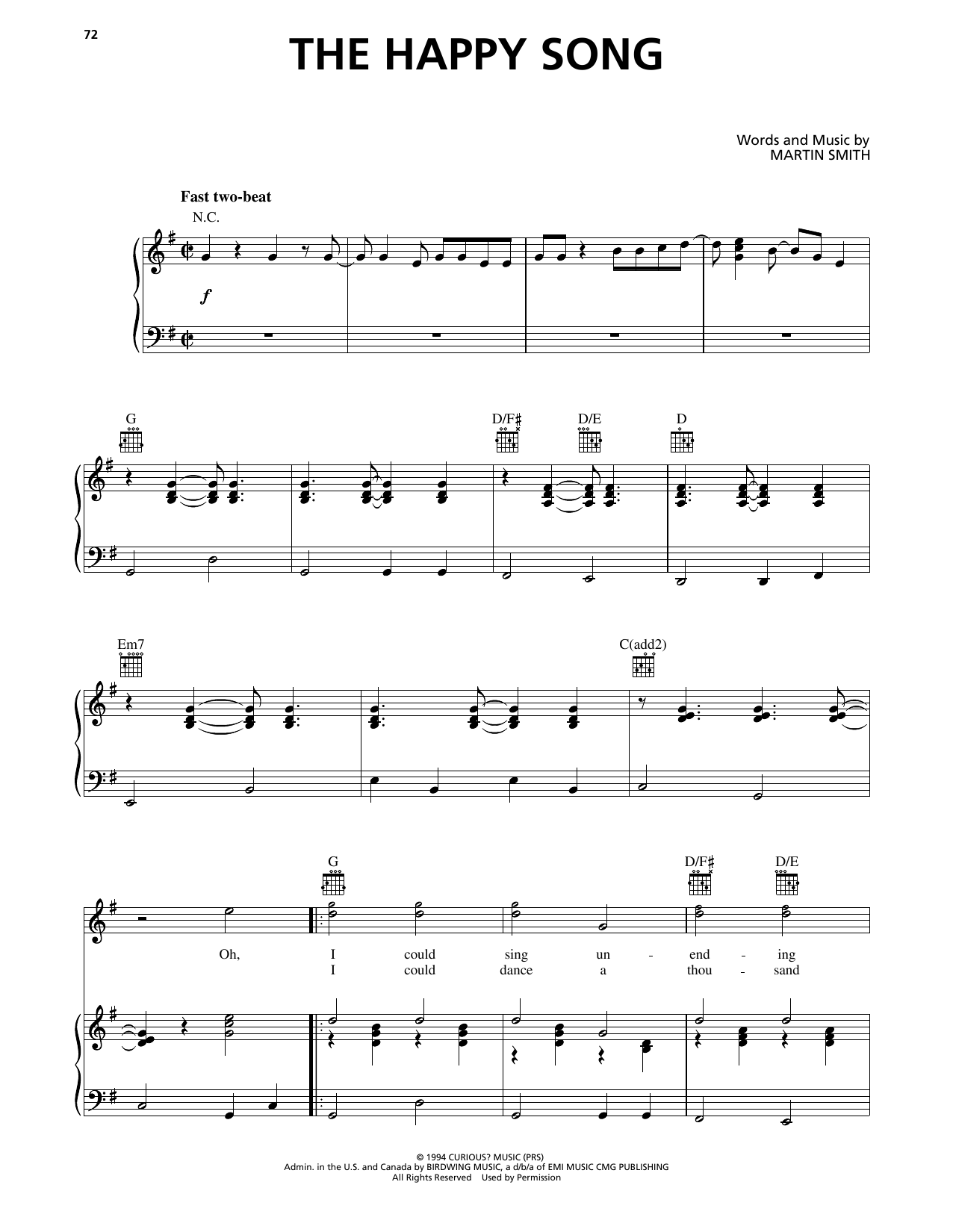Download Delirious? The Happy Song Sheet Music