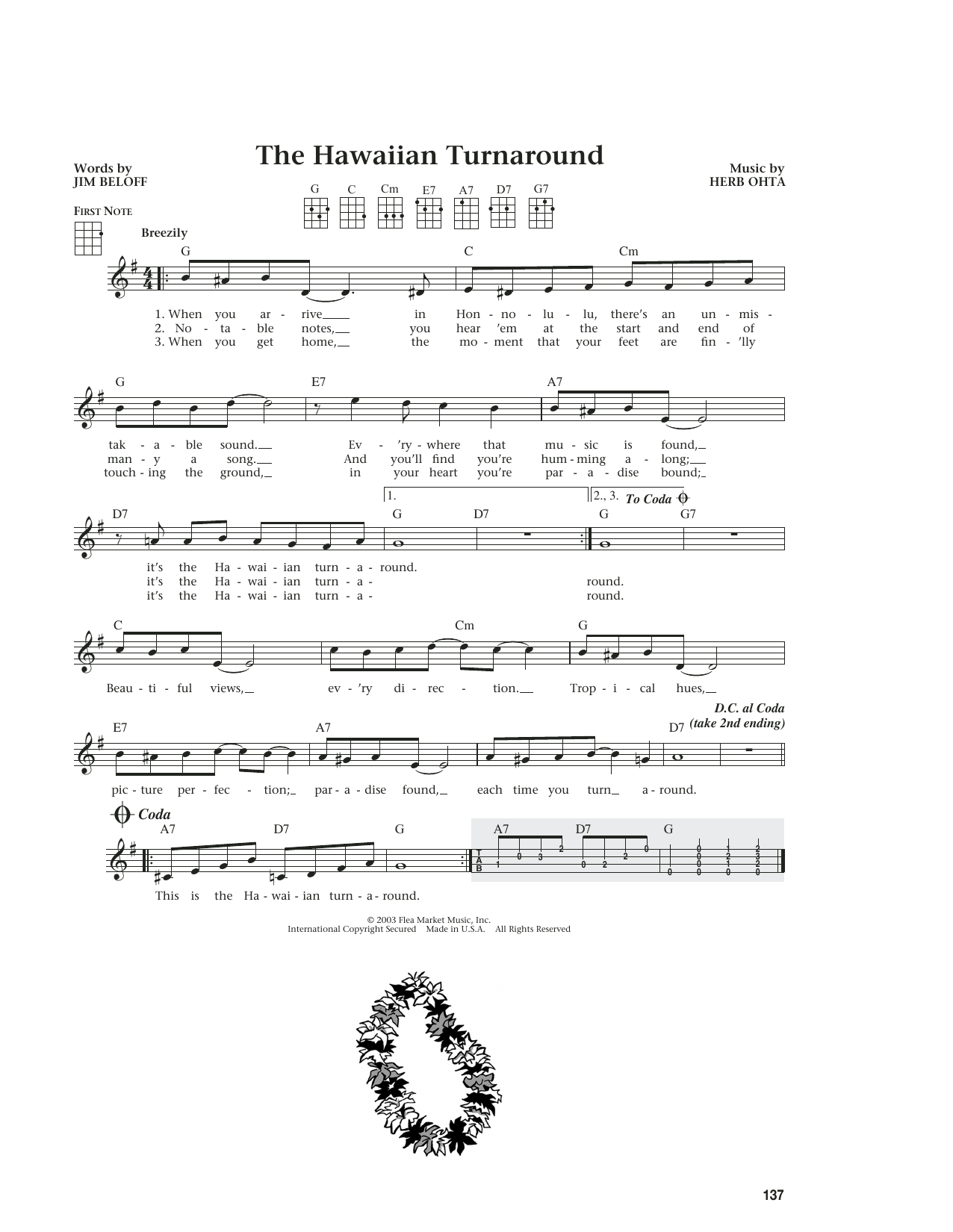 Download Herb Ohta and Jim Beloff The Hawaiian Turnaround (from The Daily Sheet Music