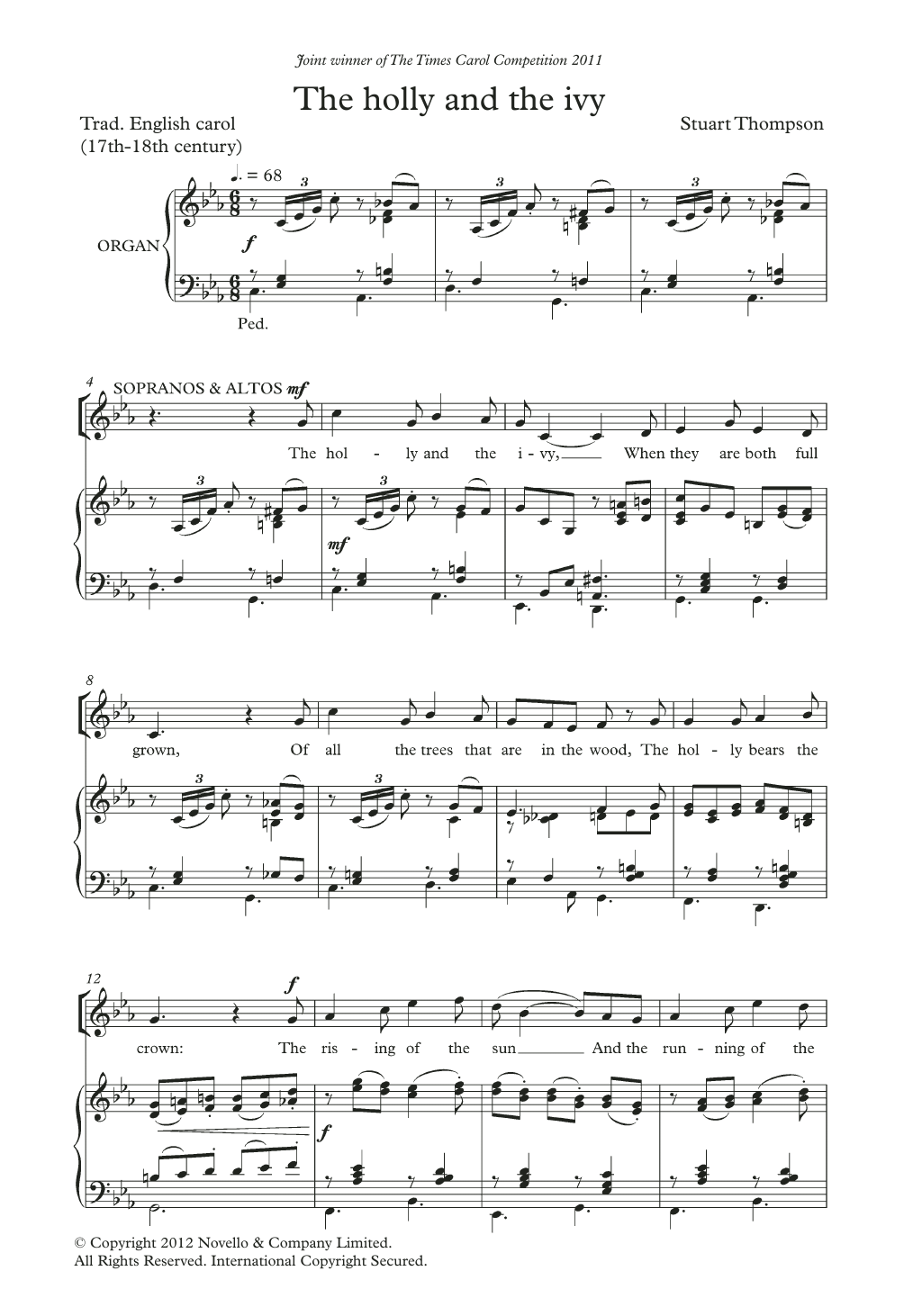 Download Stuart Thompson The Holly And The Ivy Sheet Music