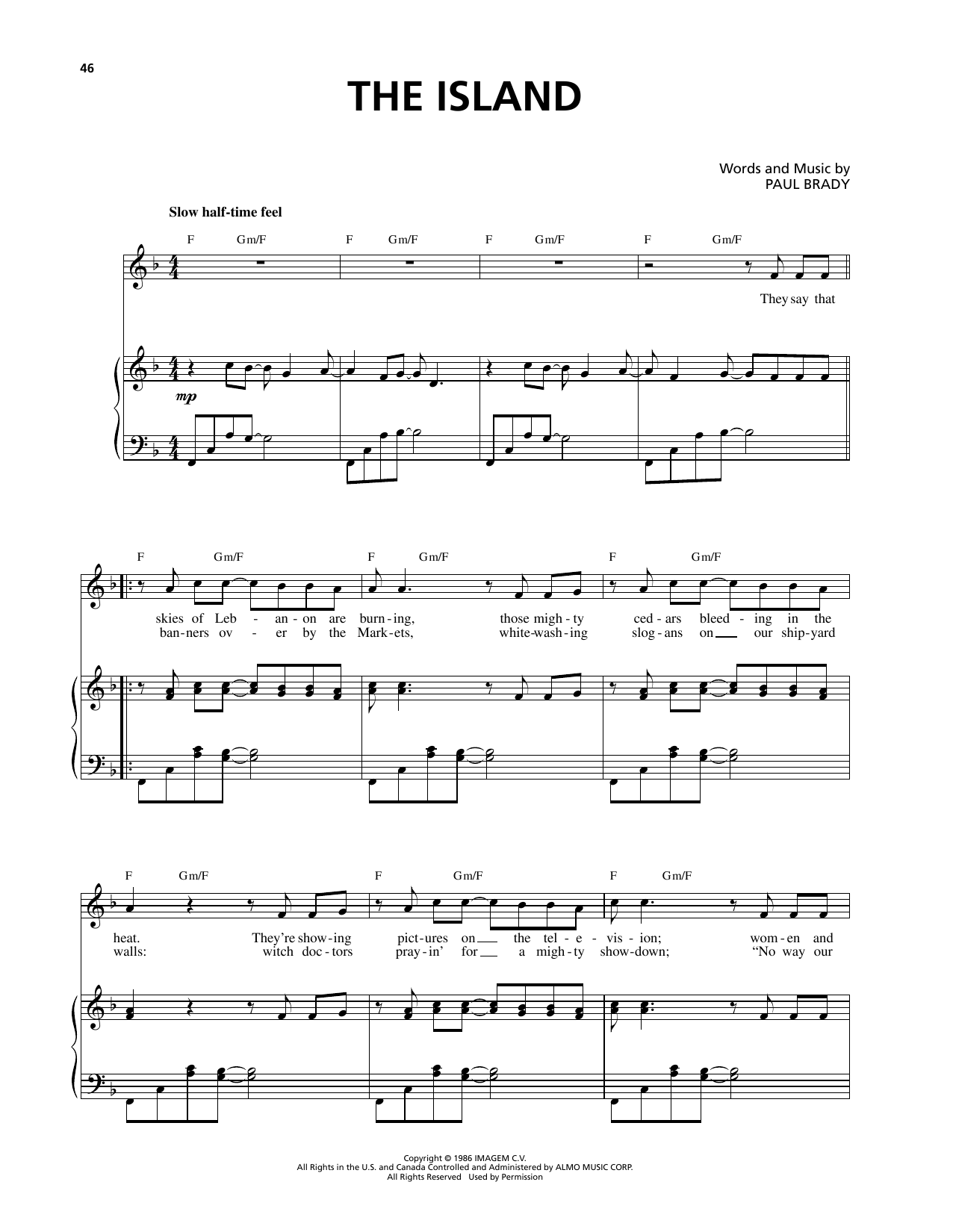 Download Celtic Thunder The Island Sheet Music