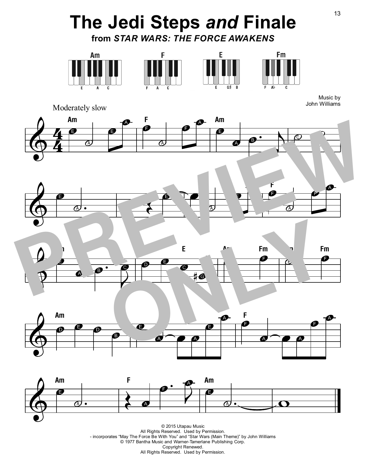 Download John Williams The Jedi Steps And Finale (from Star Wa Sheet Music