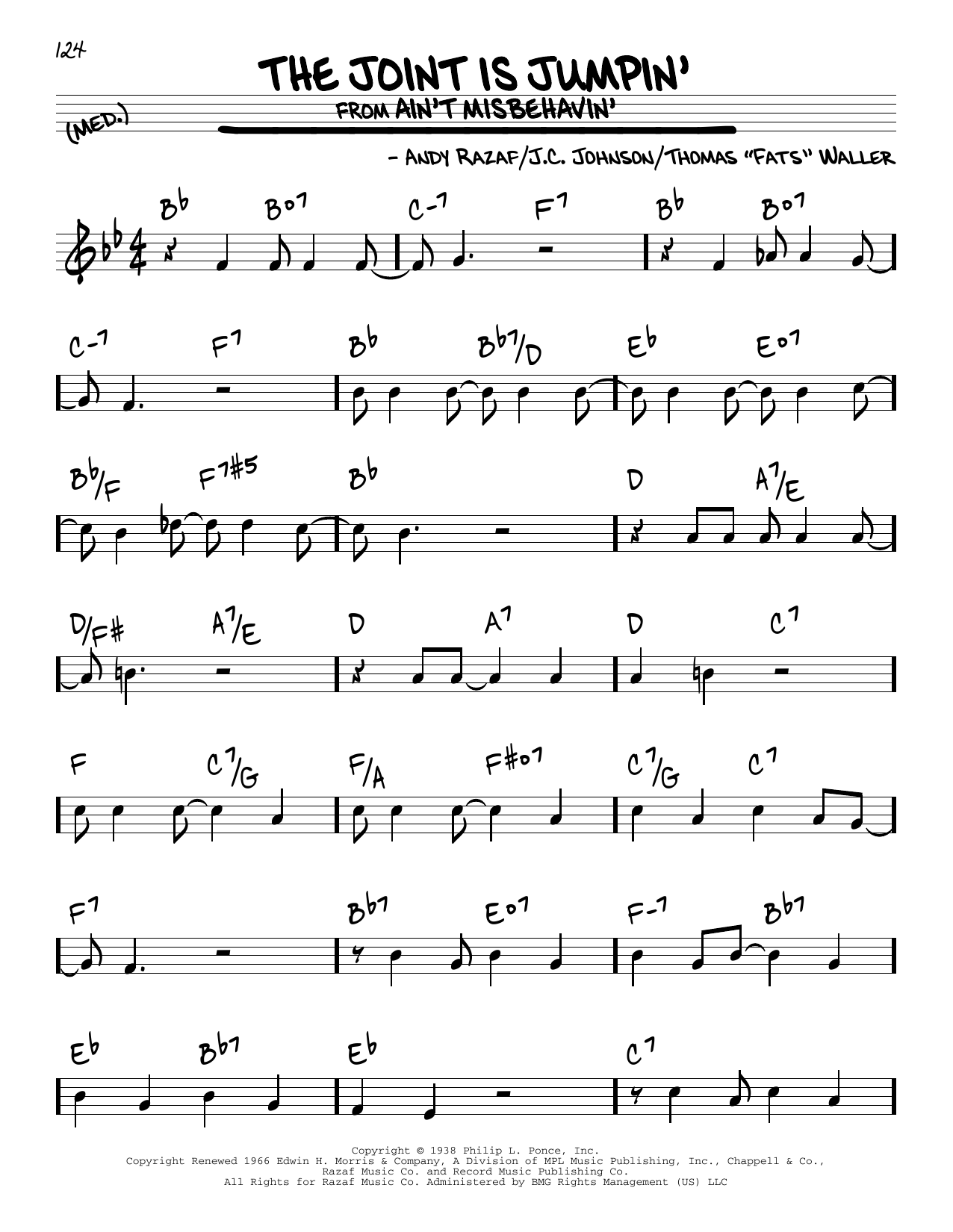 Download J.C. Johnson The Joint Is Jumpin' Sheet Music