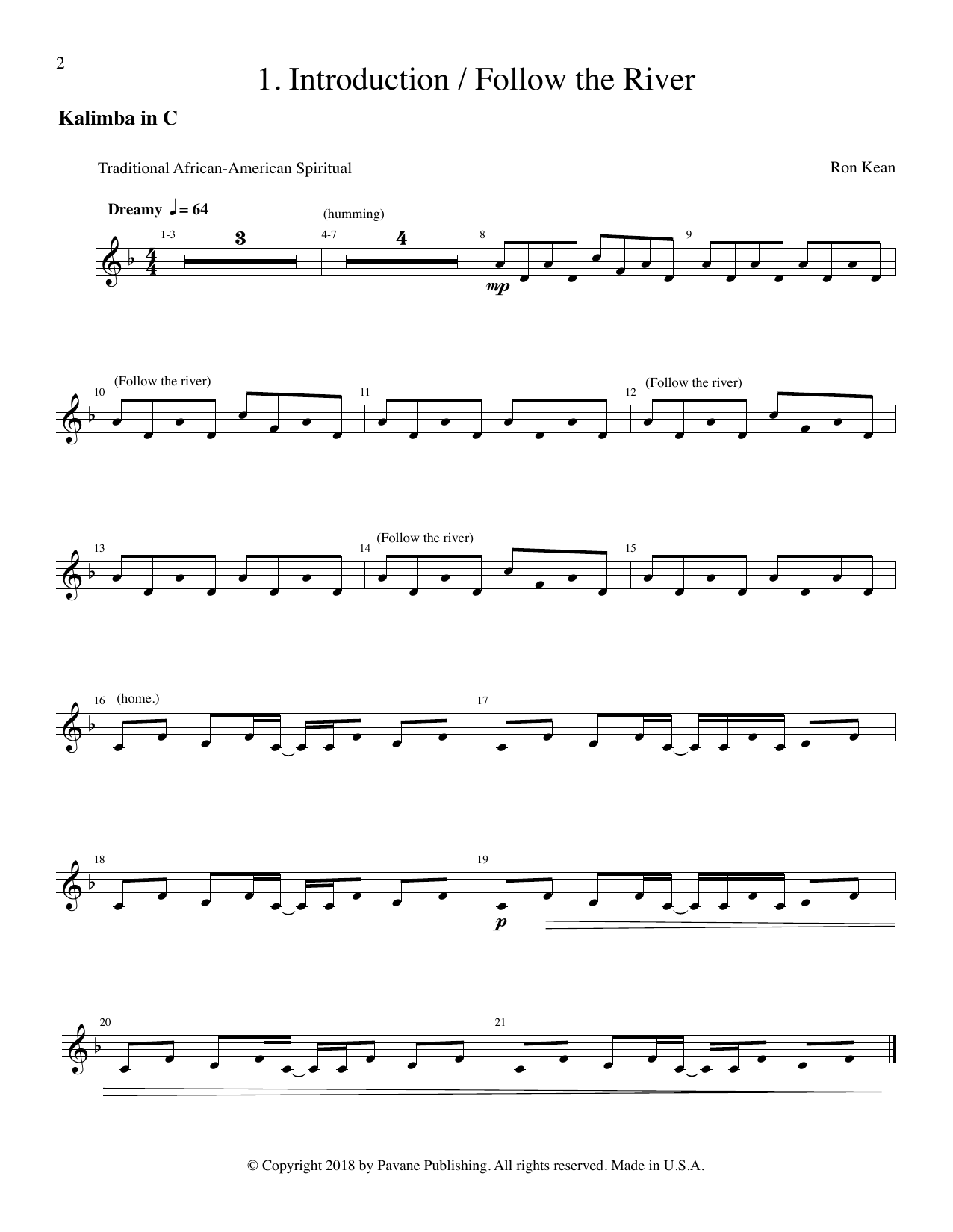 Download Ron Kean The Journey of Harriet Tubman (for SATB Sheet Music