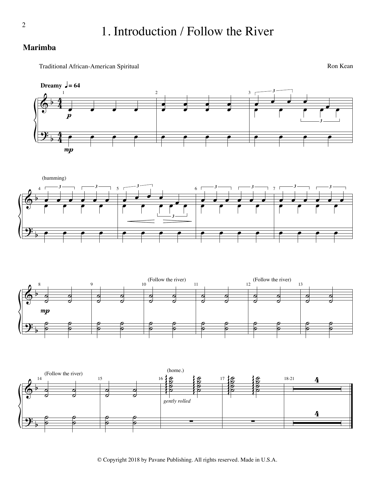 Download Ron Kean The Journey of Harriet Tubman (for SSAA Sheet Music