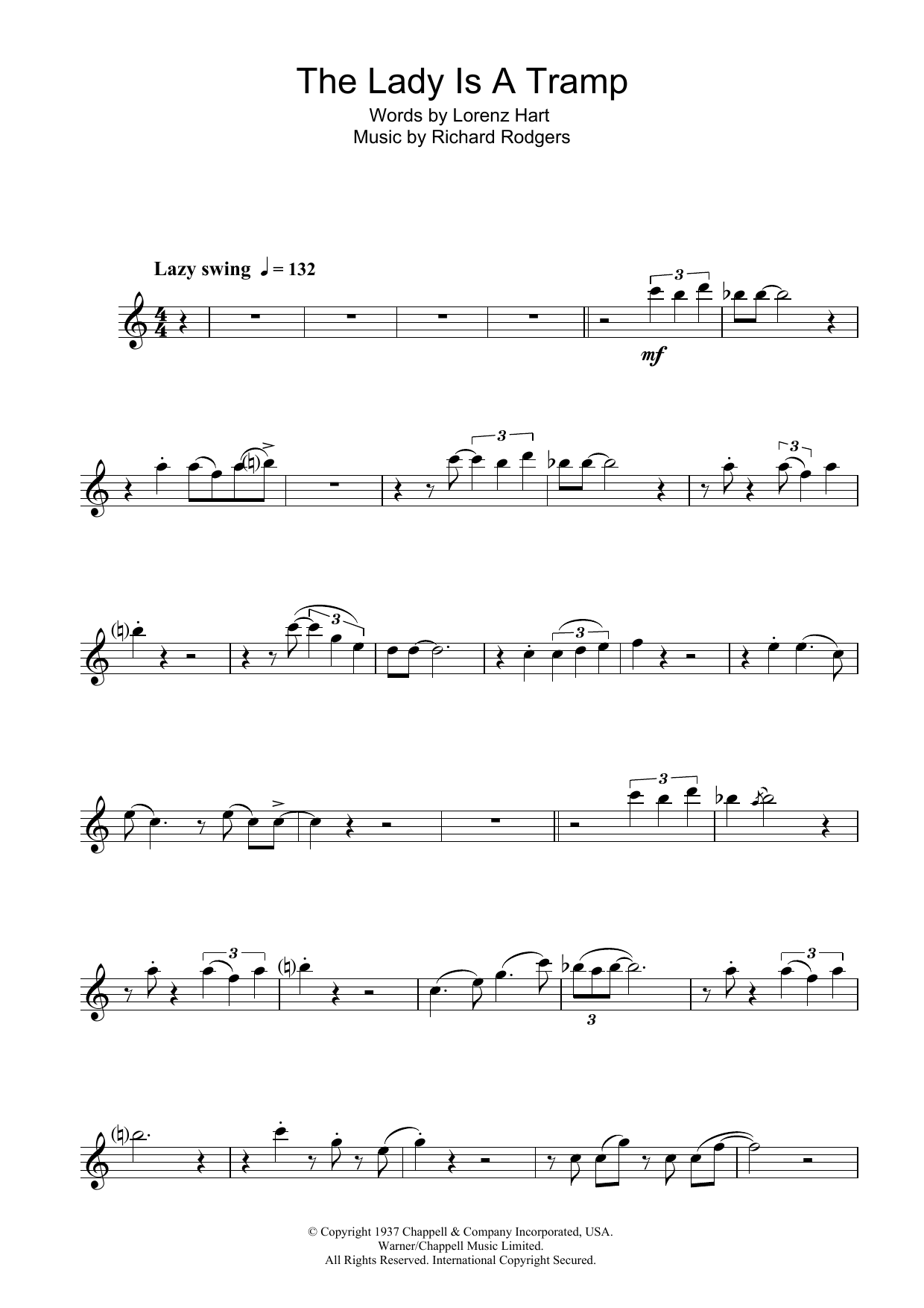 Download Frank Sinatra The Lady Is A Tramp Sheet Music
