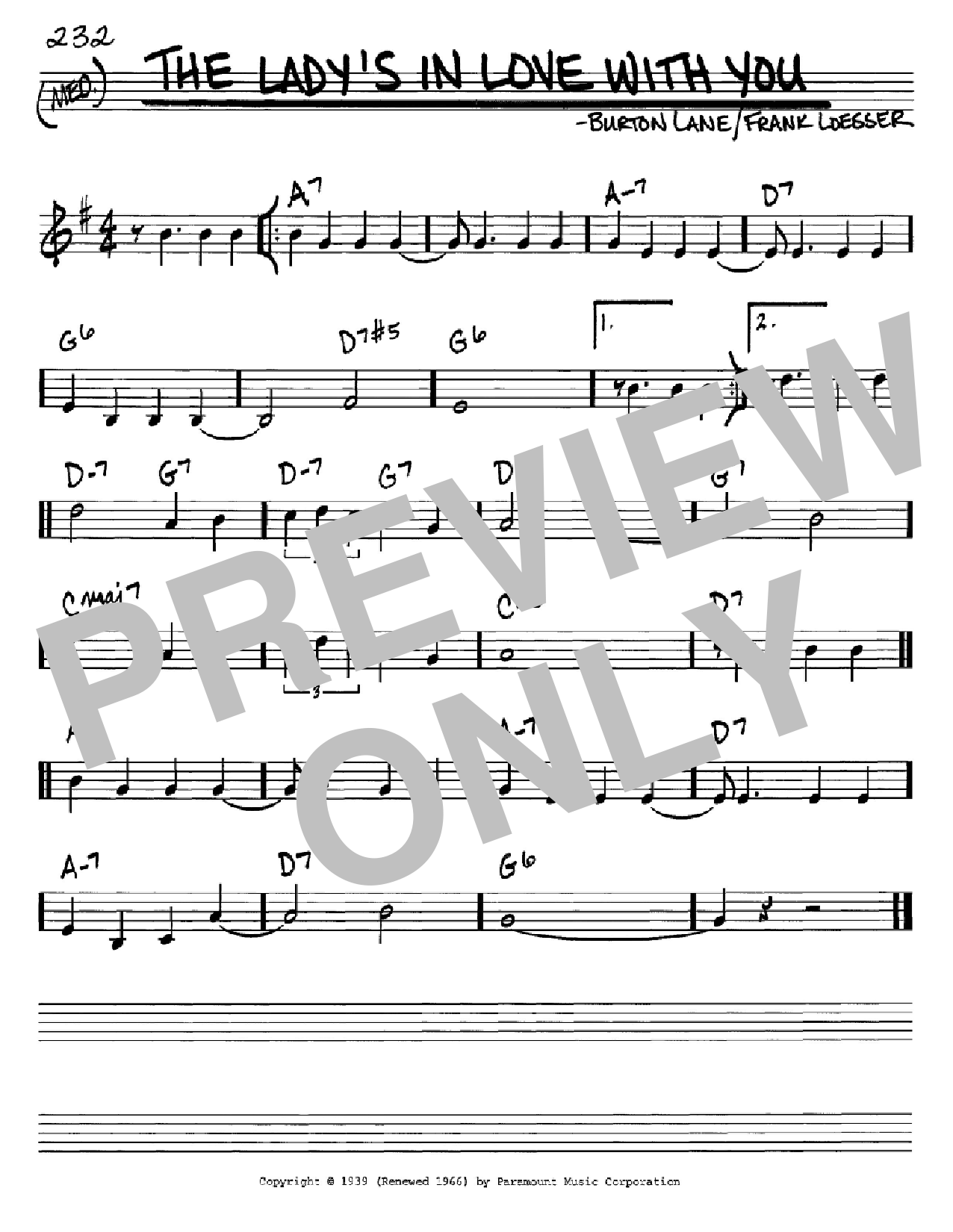 Download Benny Goodman The Lady's In Love With You Sheet Music