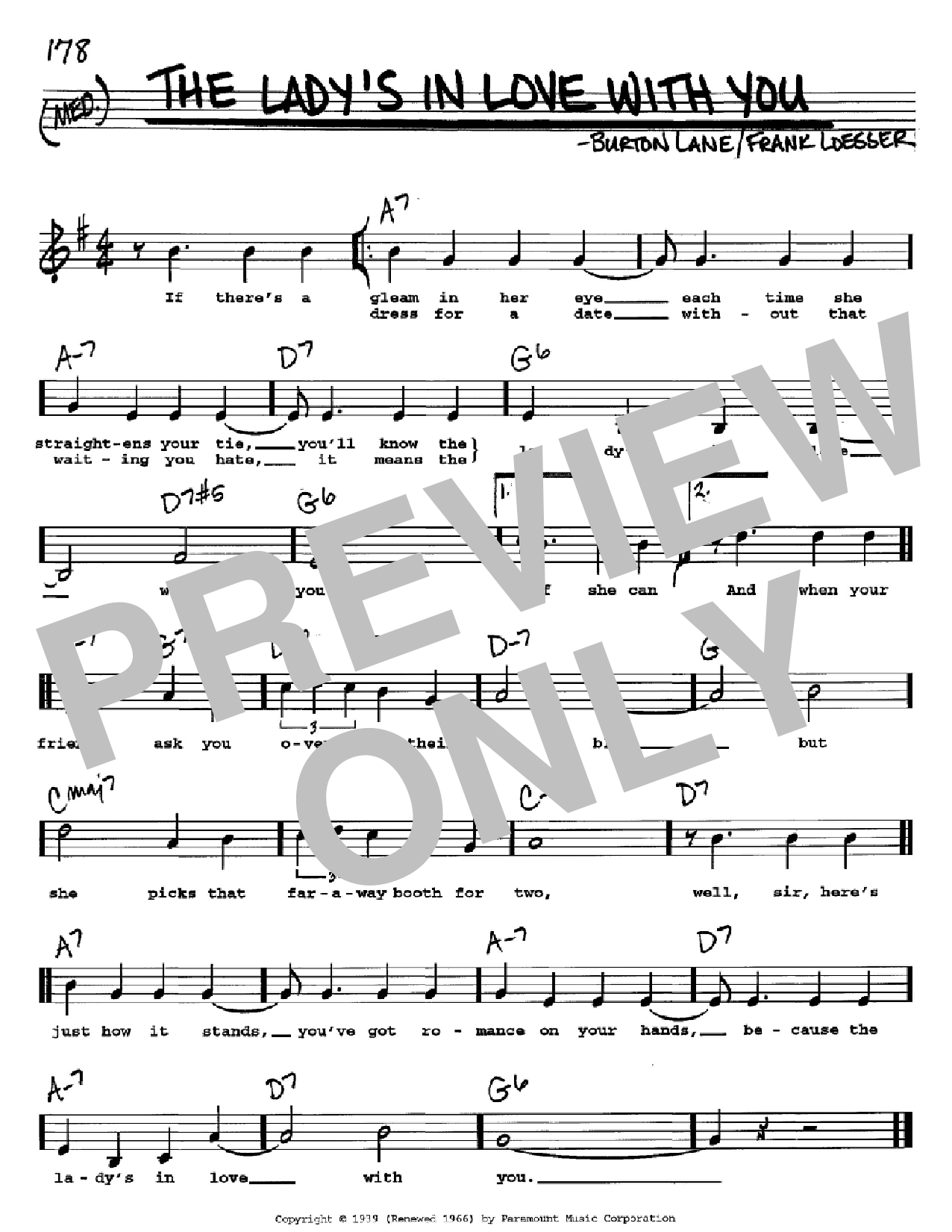Download Benny Goodman The Lady's In Love With You Sheet Music