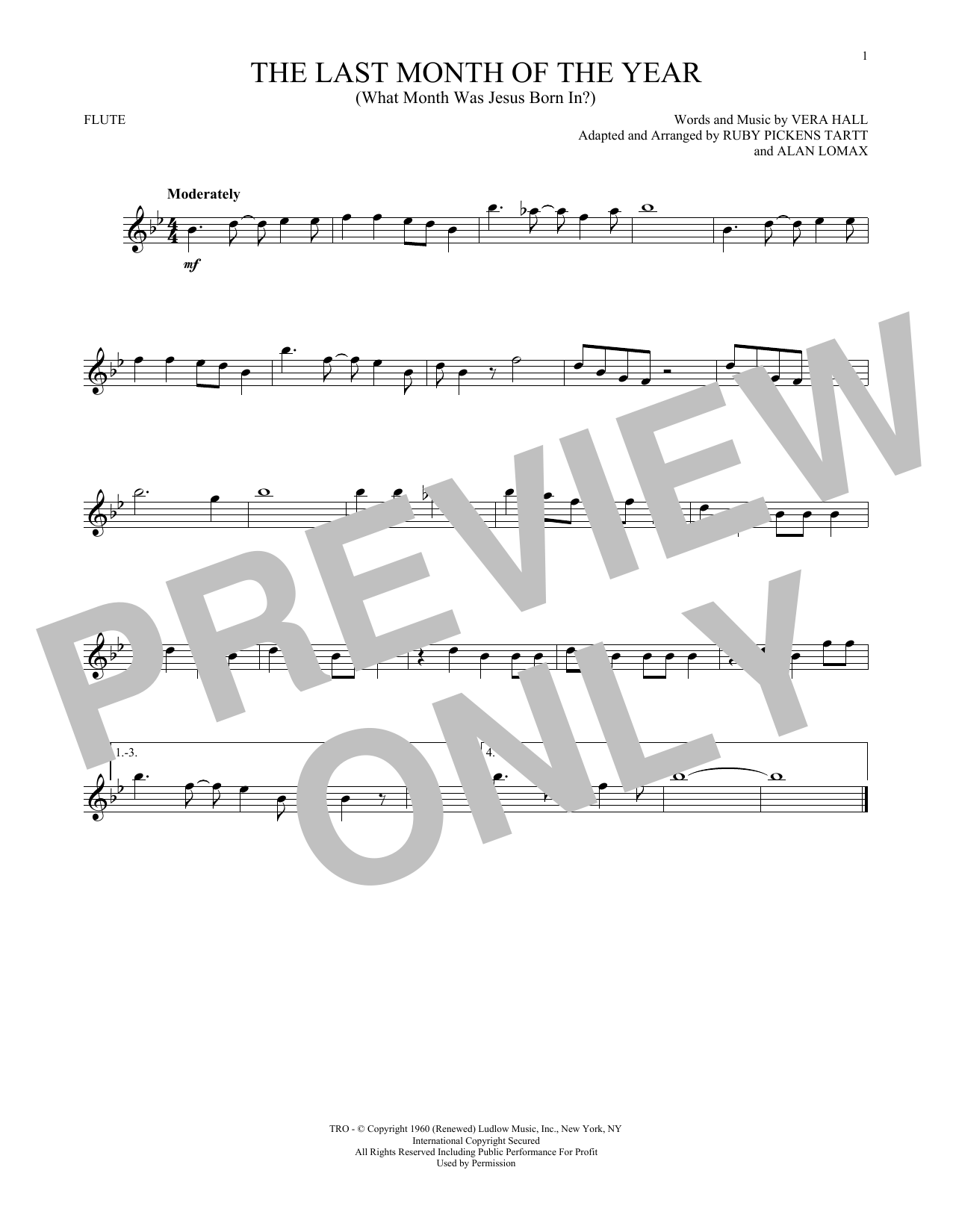 Download Ruby Pickens Tartt The Last Month Of The Year (What Month Sheet Music