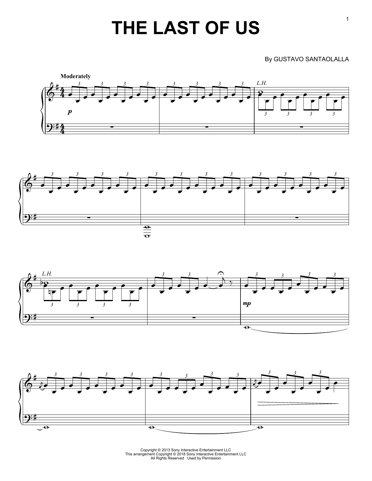 Download Gustavo Santaolalla The Last Of Us Sheet Music