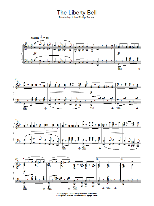 Download John Philip Sousa The Liberty Bell Sheet Music