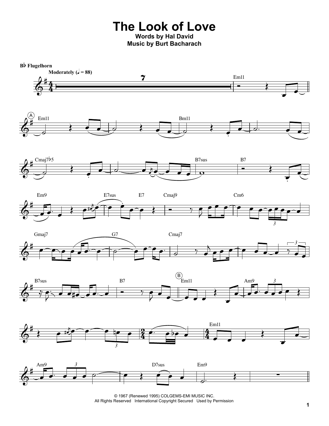 Download Chris Botti The Look Of Love Sheet Music