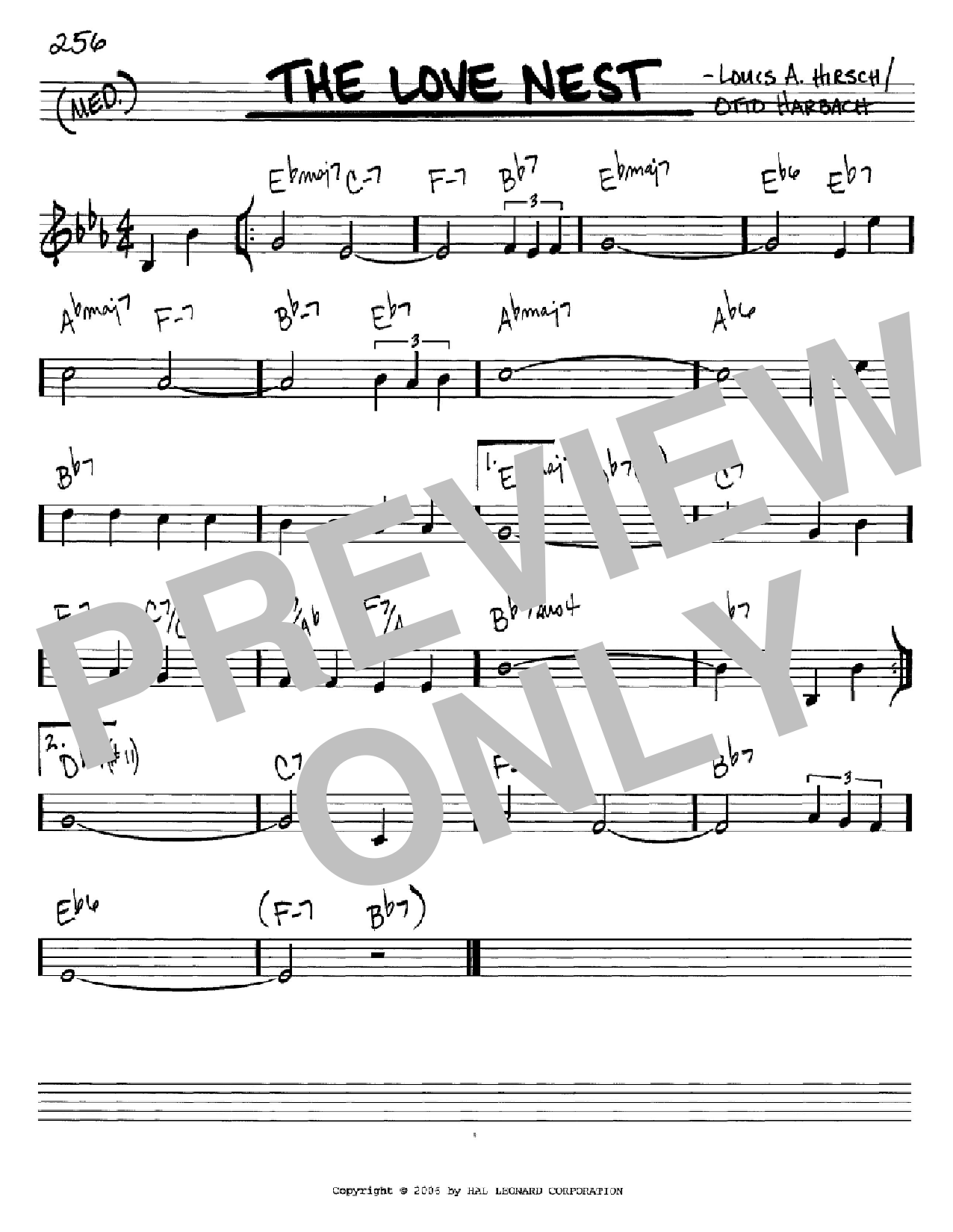 Download Otto Harbach The Love Nest Sheet Music