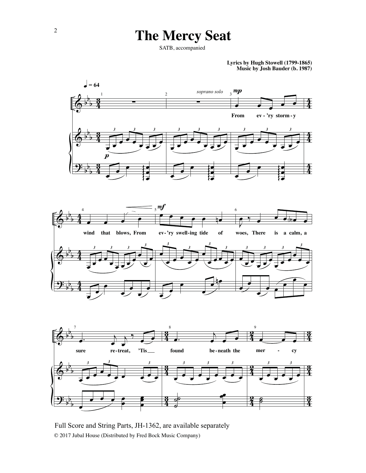 Download Hugh Stowell The Mercy Seat Sheet Music