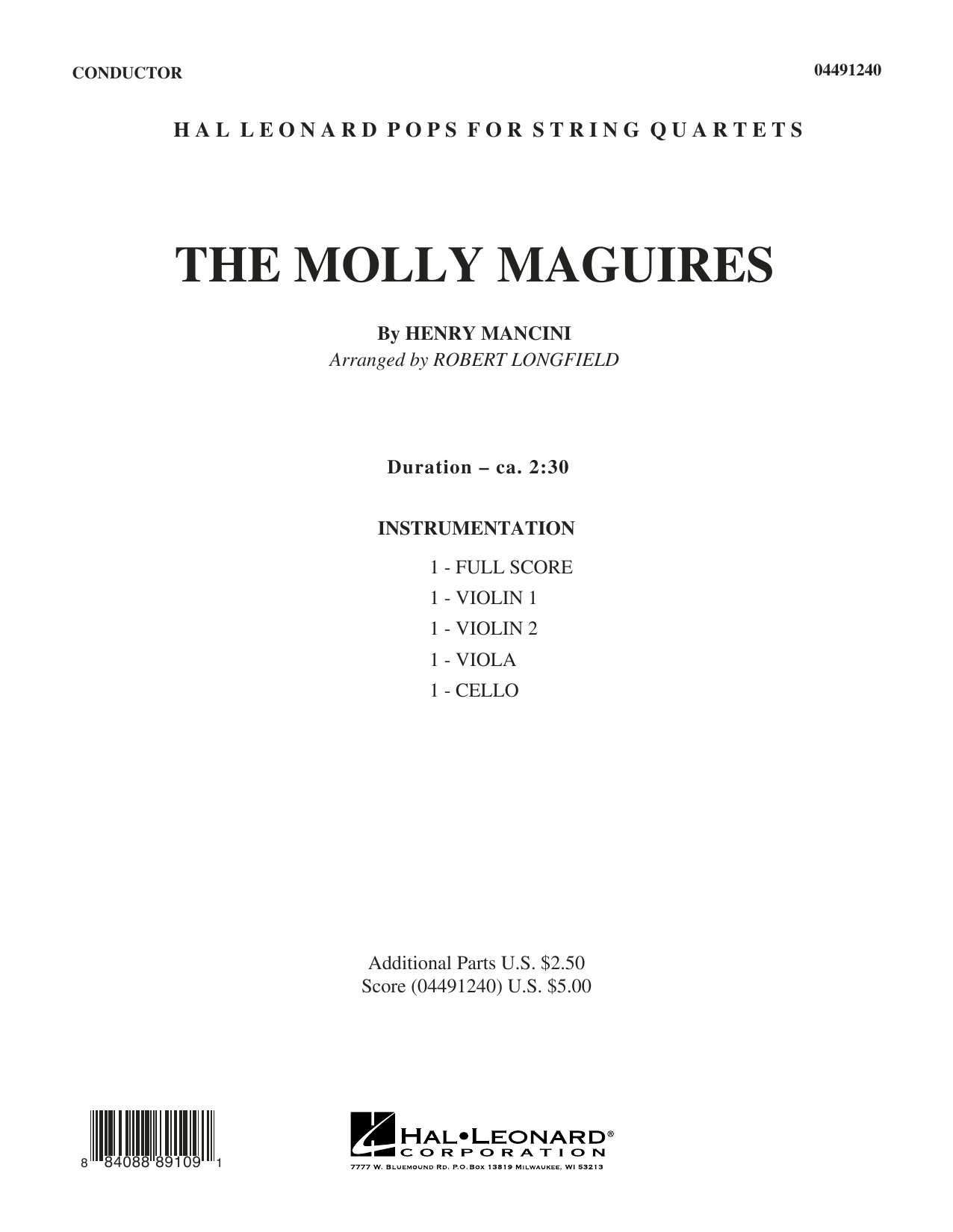 Download Robert Longfield The Molly Maguires - Conductor Score (F Sheet Music