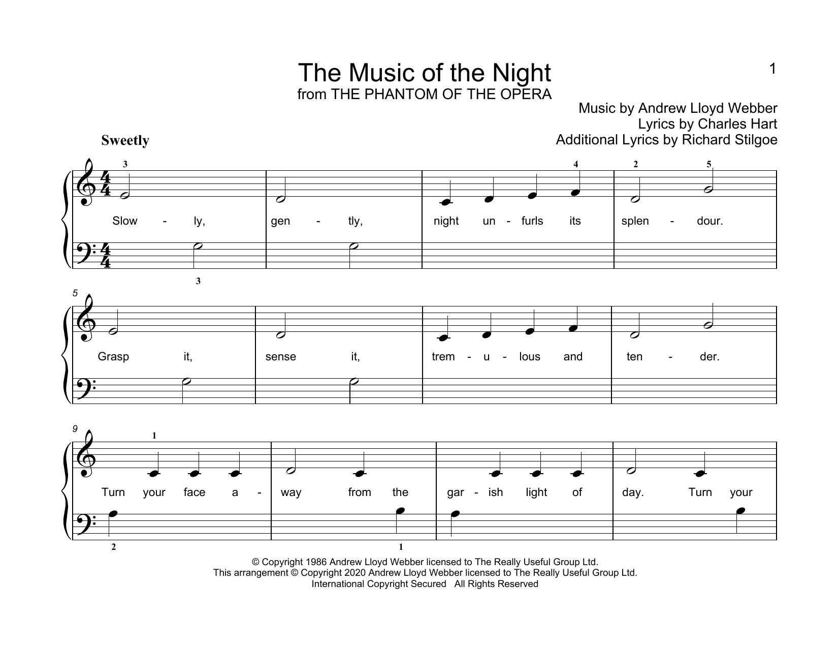 Download Andrew Lloyd Webber The Music Of The Night (from Phantom Of Sheet Music