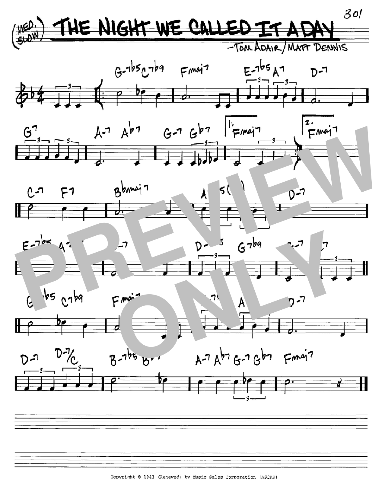 Download Frank Sinatra The Night We Called It A Day Sheet Music