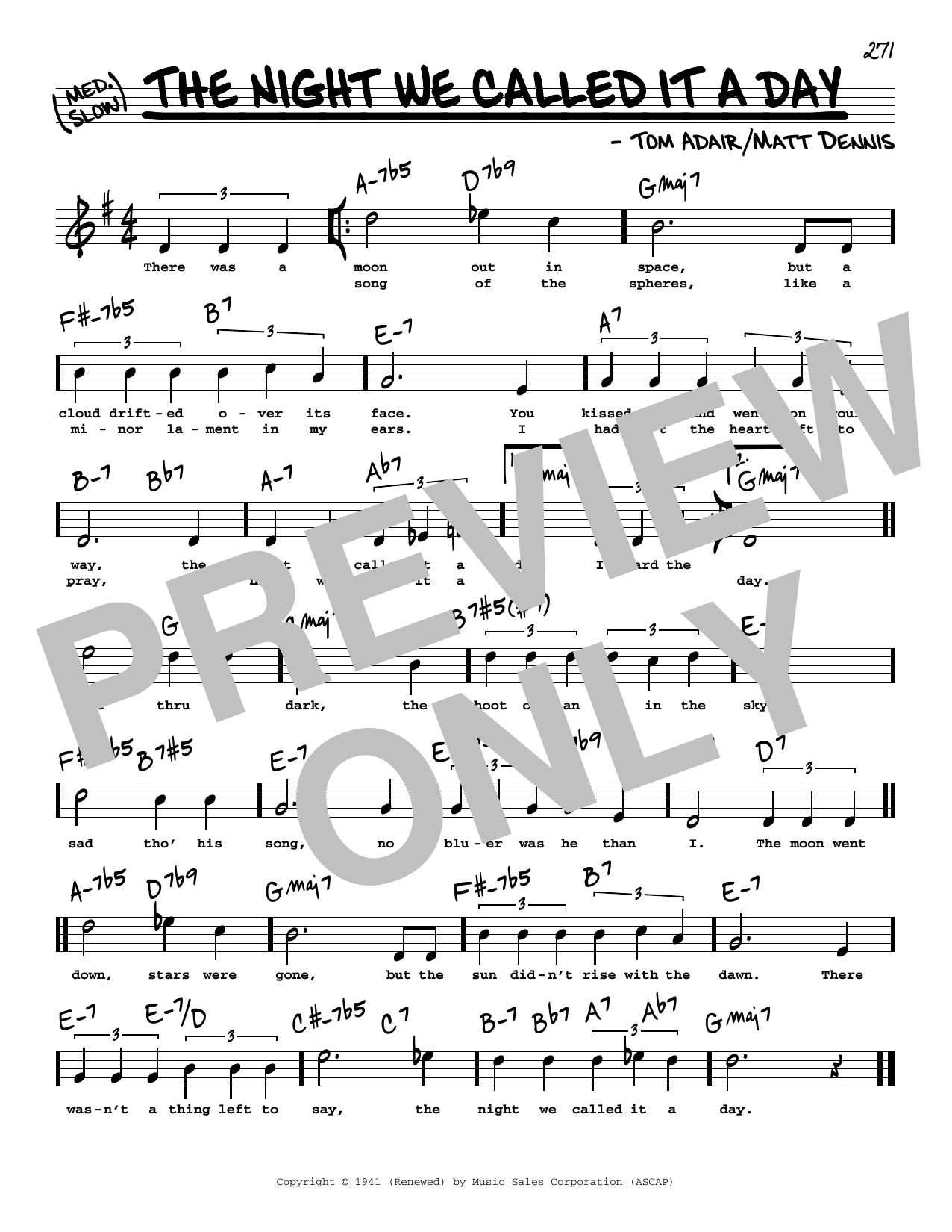 Download Frank Sinatra The Night We Called It A Day (High Voic Sheet Music