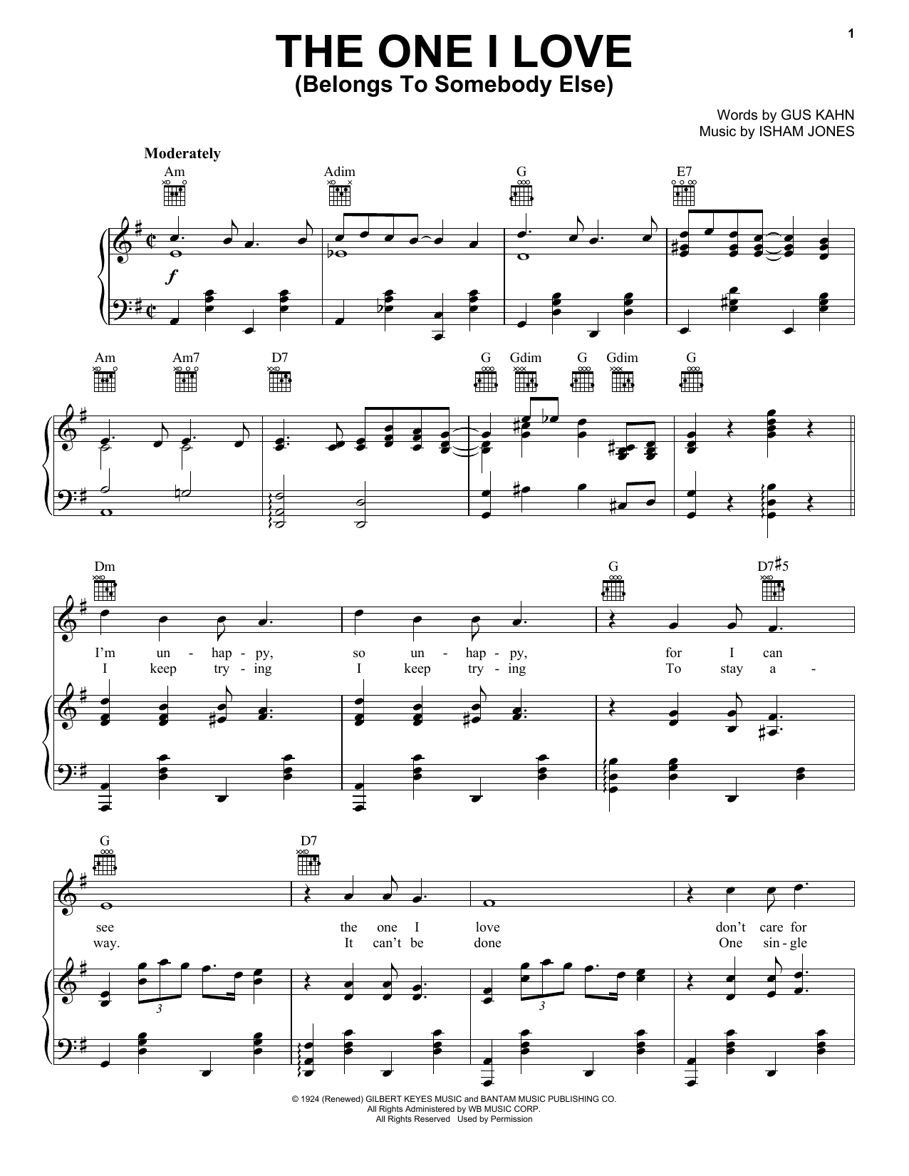 Download Frank Sinatra The One I Love (Belongs To Somebody Els Sheet Music
