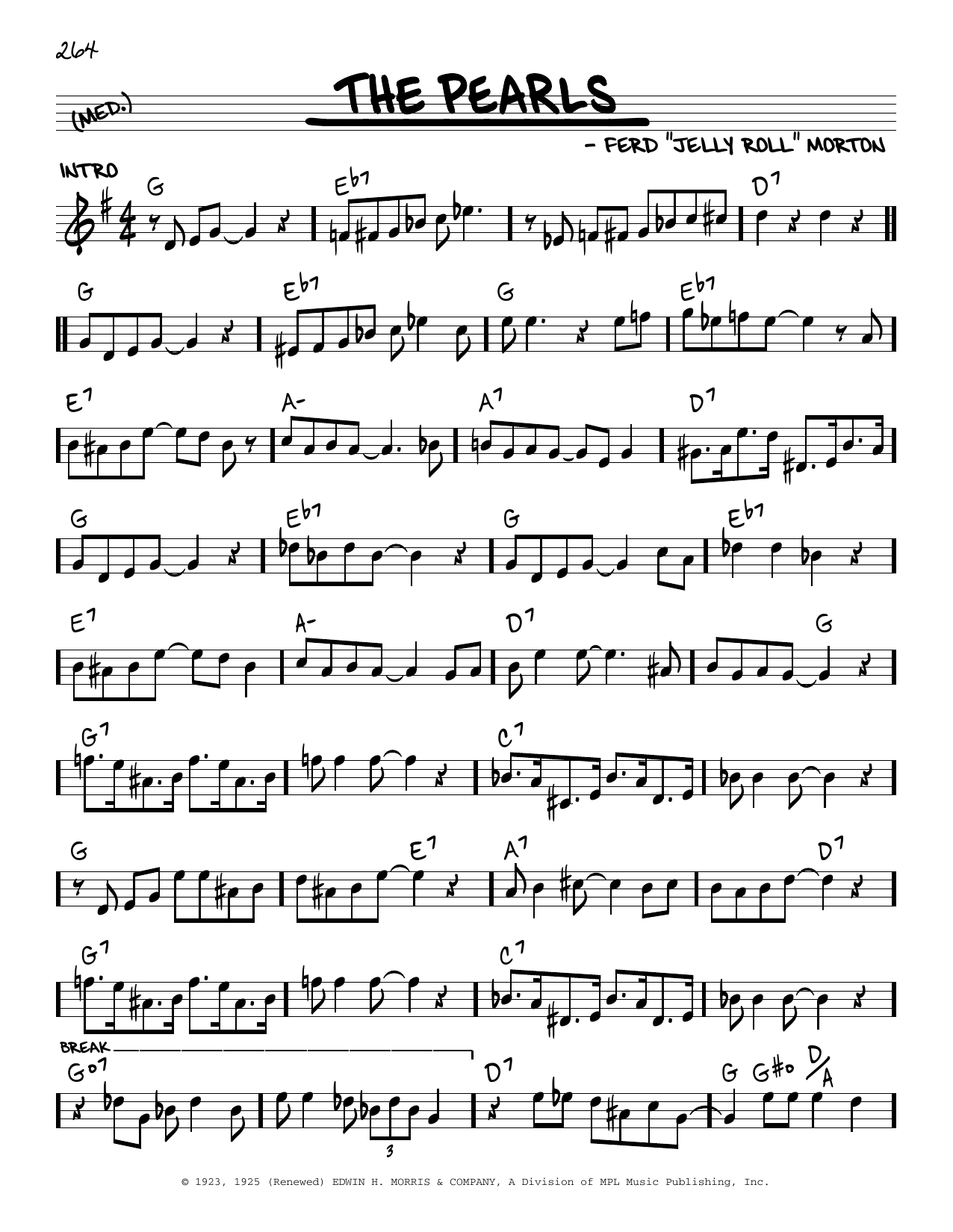 Download Jelly Roll Morton The Pearls (arr. Robert Rawlins) Sheet Music