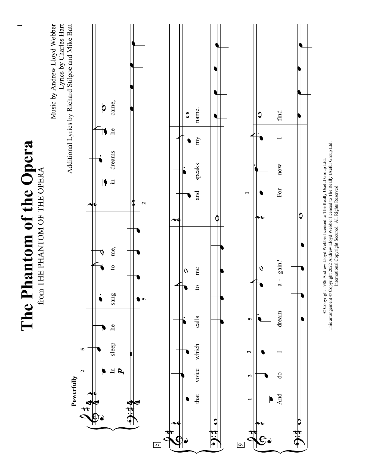 Download Andrew Lloyd Webber The Phantom Of The Opera (arr. Christop Sheet Music