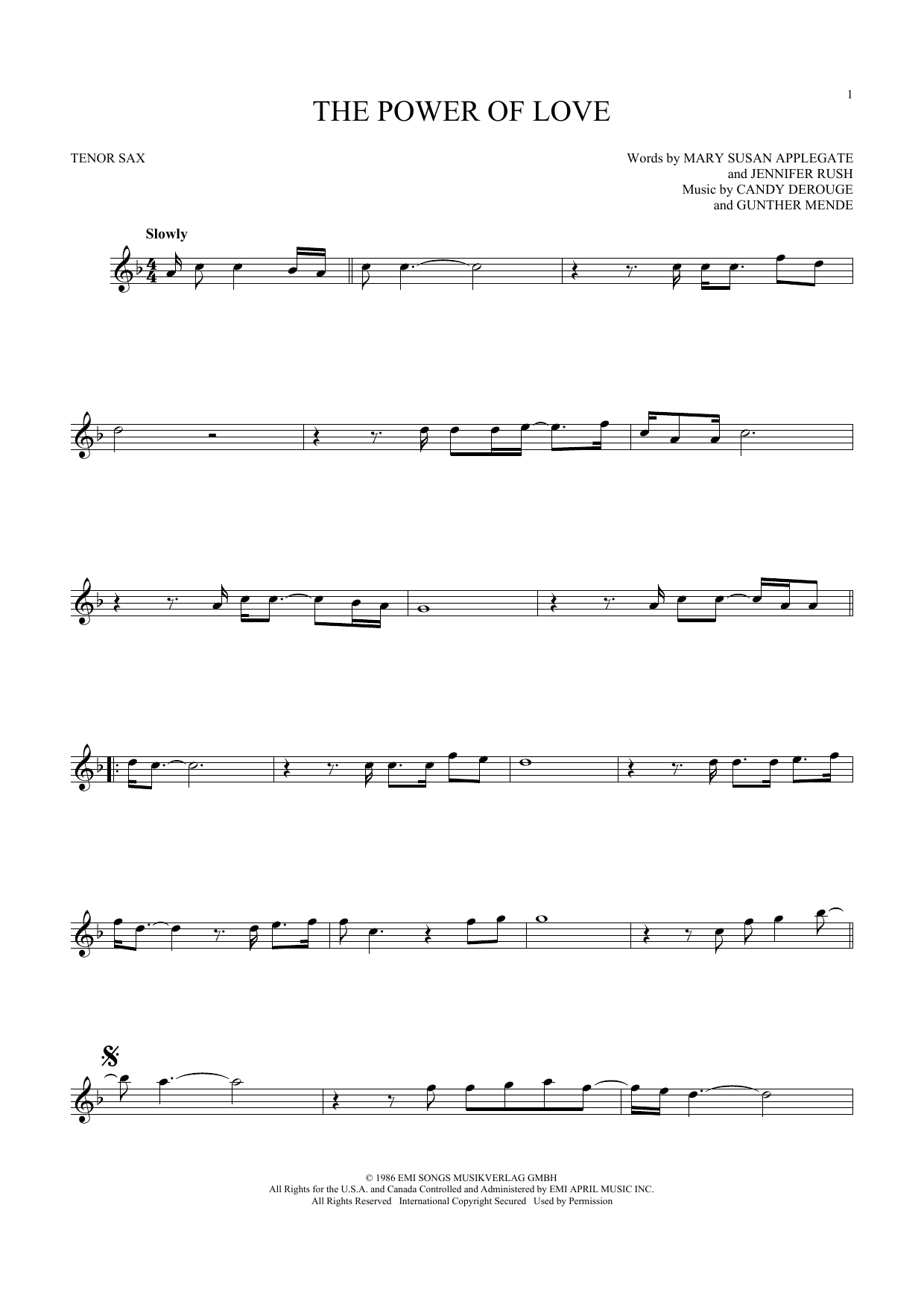 Download Air Supply The Power Of Love Sheet Music