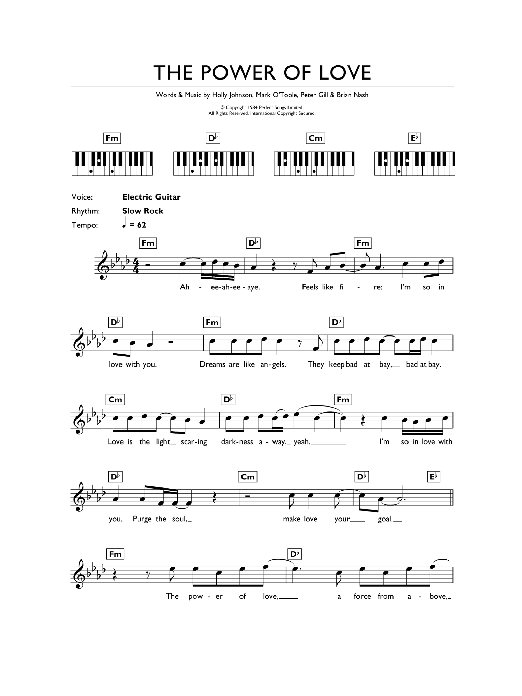 Download Frankie Goes To Hollywood The Power Of Love Sheet Music