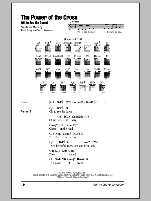 Download Stuart Townend The Power Of The Cross (Oh To See The D Sheet Music