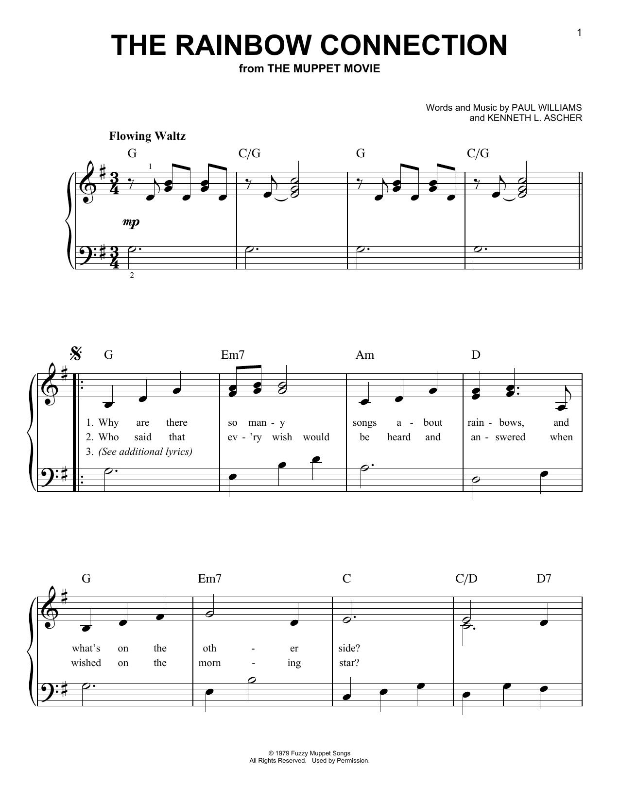Download Kermit The Frog The Rainbow Connection Sheet Music