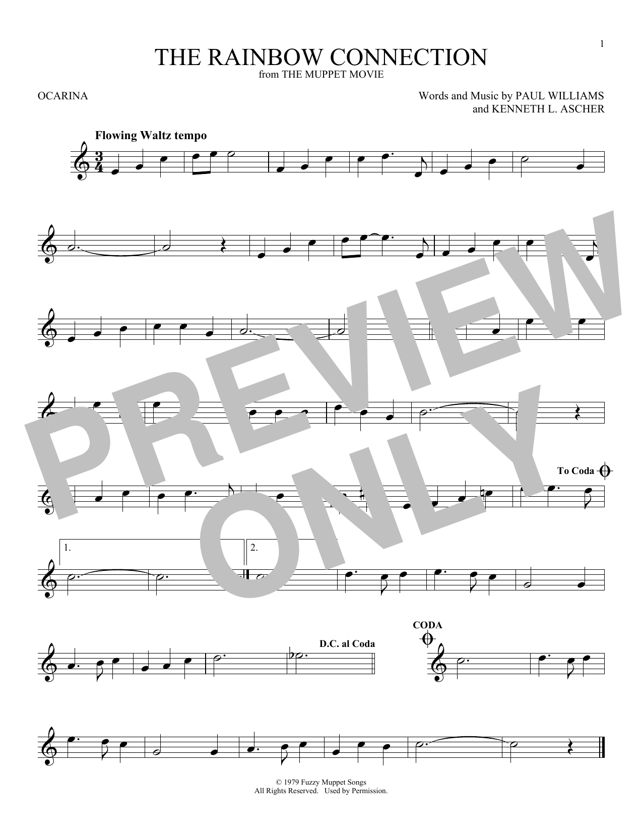 Download Paul Williams The Rainbow Connection Sheet Music
