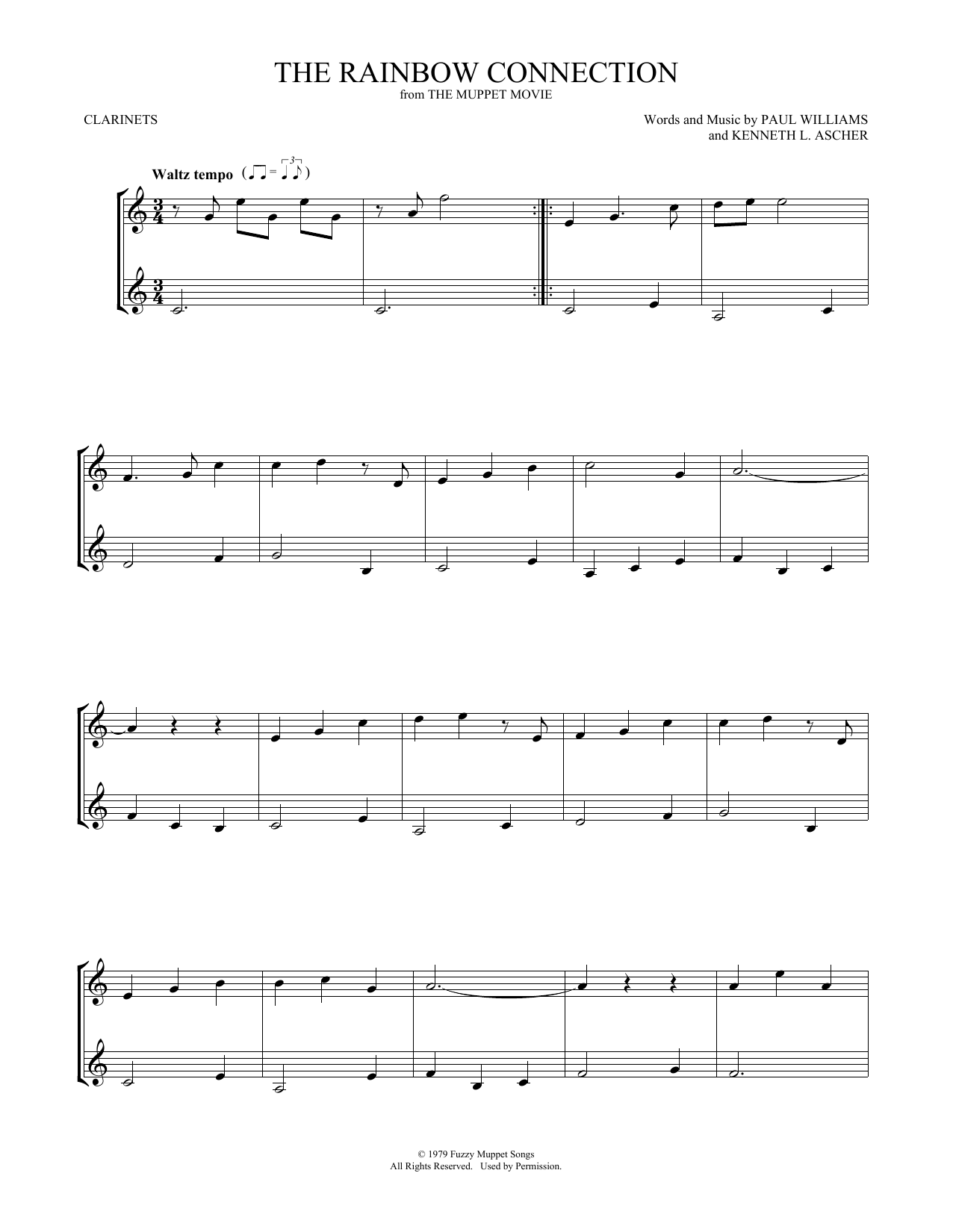 Download Paul Williams The Rainbow Connection Sheet Music