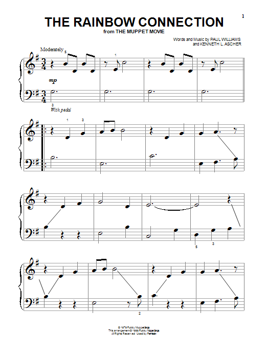 Download Kermit The Frog The Rainbow Connection Sheet Music