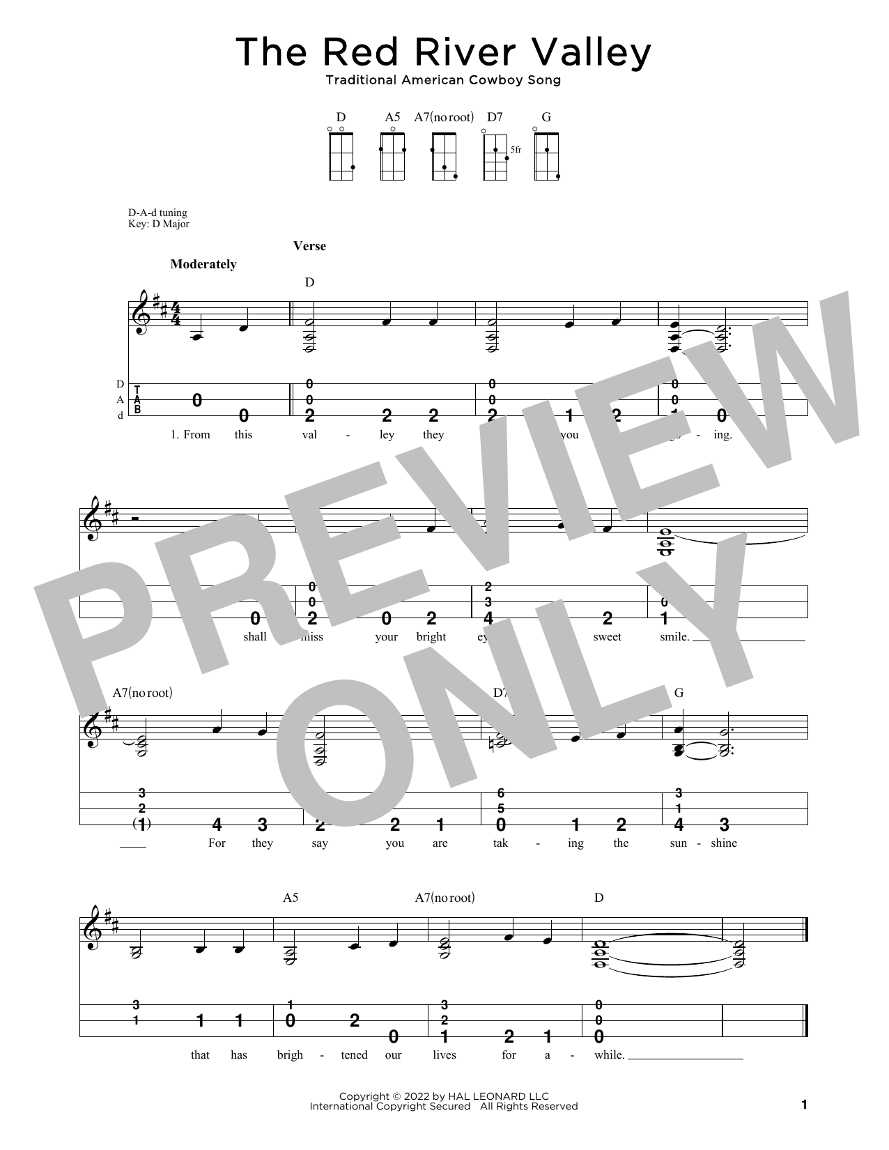 Download Traditional American Cowboy Song The Red River Valley (arr. Steven B. Eu Sheet Music