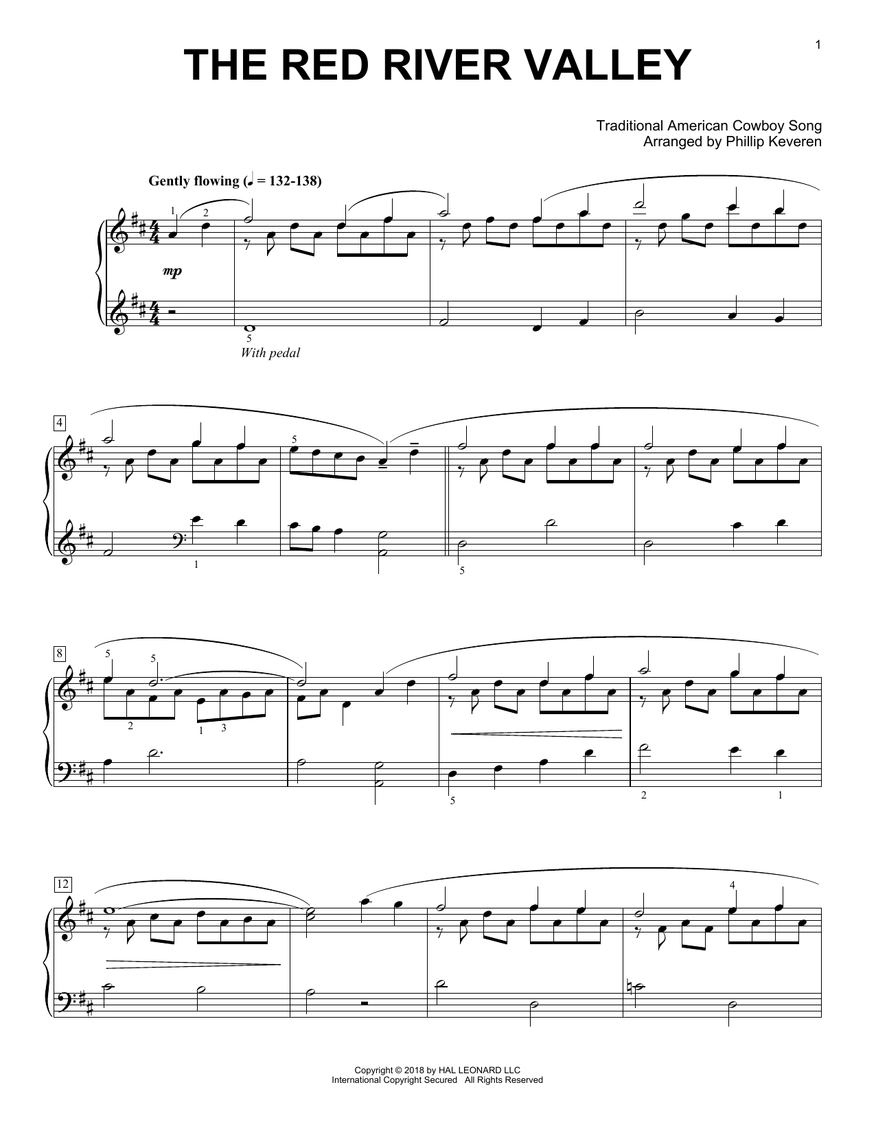 Download Traditional American Cowboy Song The Red River Valley [Classical version Sheet Music