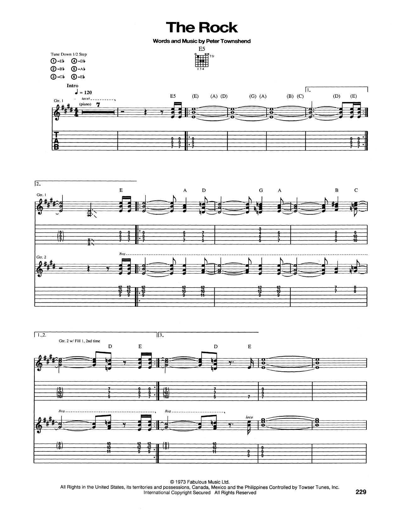 Download The Who The Rock Sheet Music
