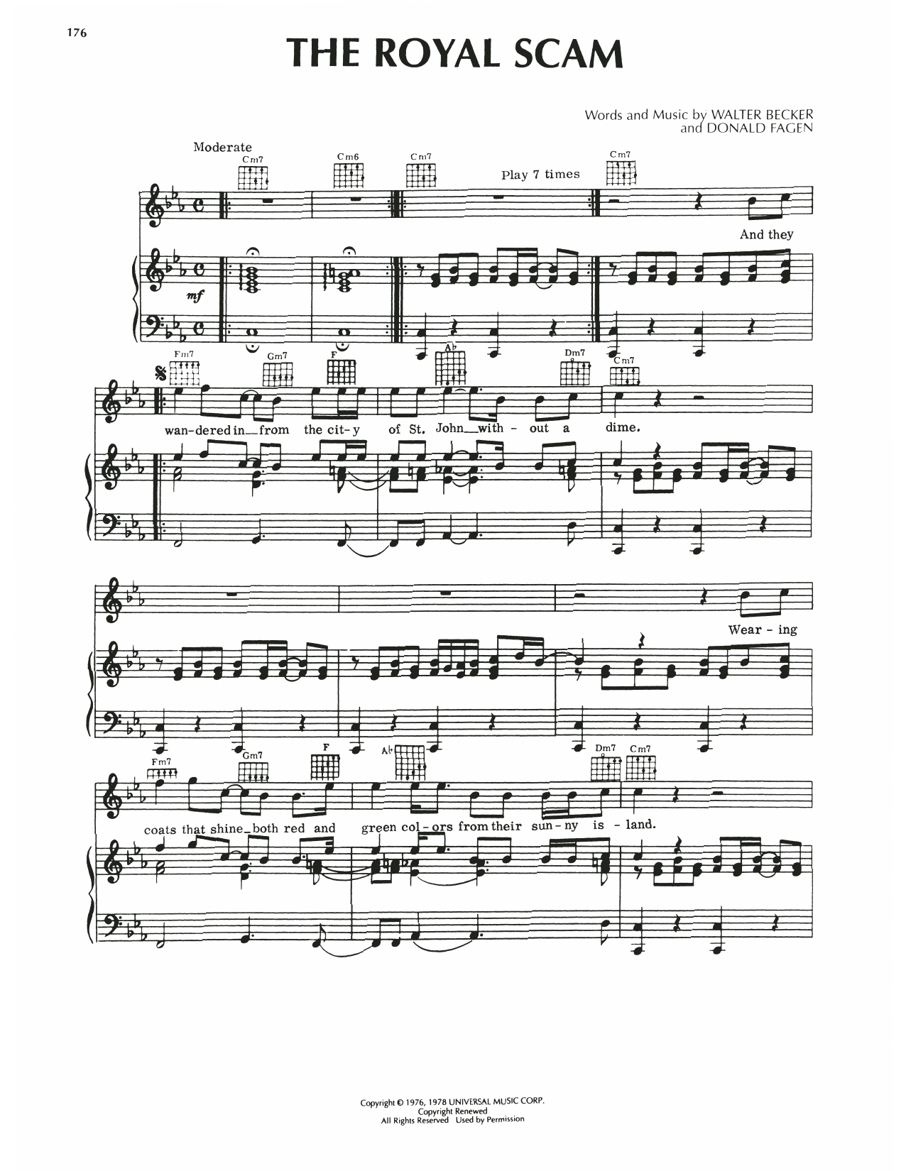 Download Steely Dan The Royal Scam Sheet Music