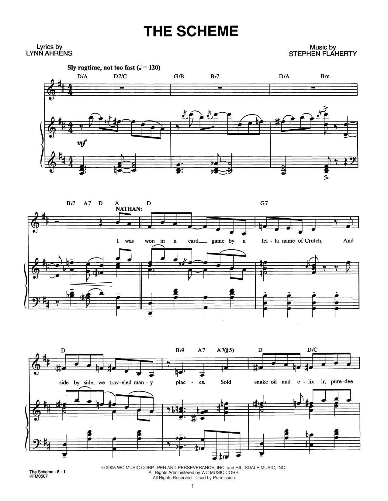 Download Lynn Ahrens and Stephen Flaherty The Scheme (from Dessa Rose: A New Musi Sheet Music