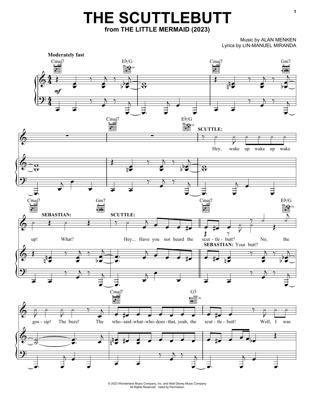 Download Awkwafina and Daveed Diggs The Scuttlebutt (from The Little Mermai Sheet Music