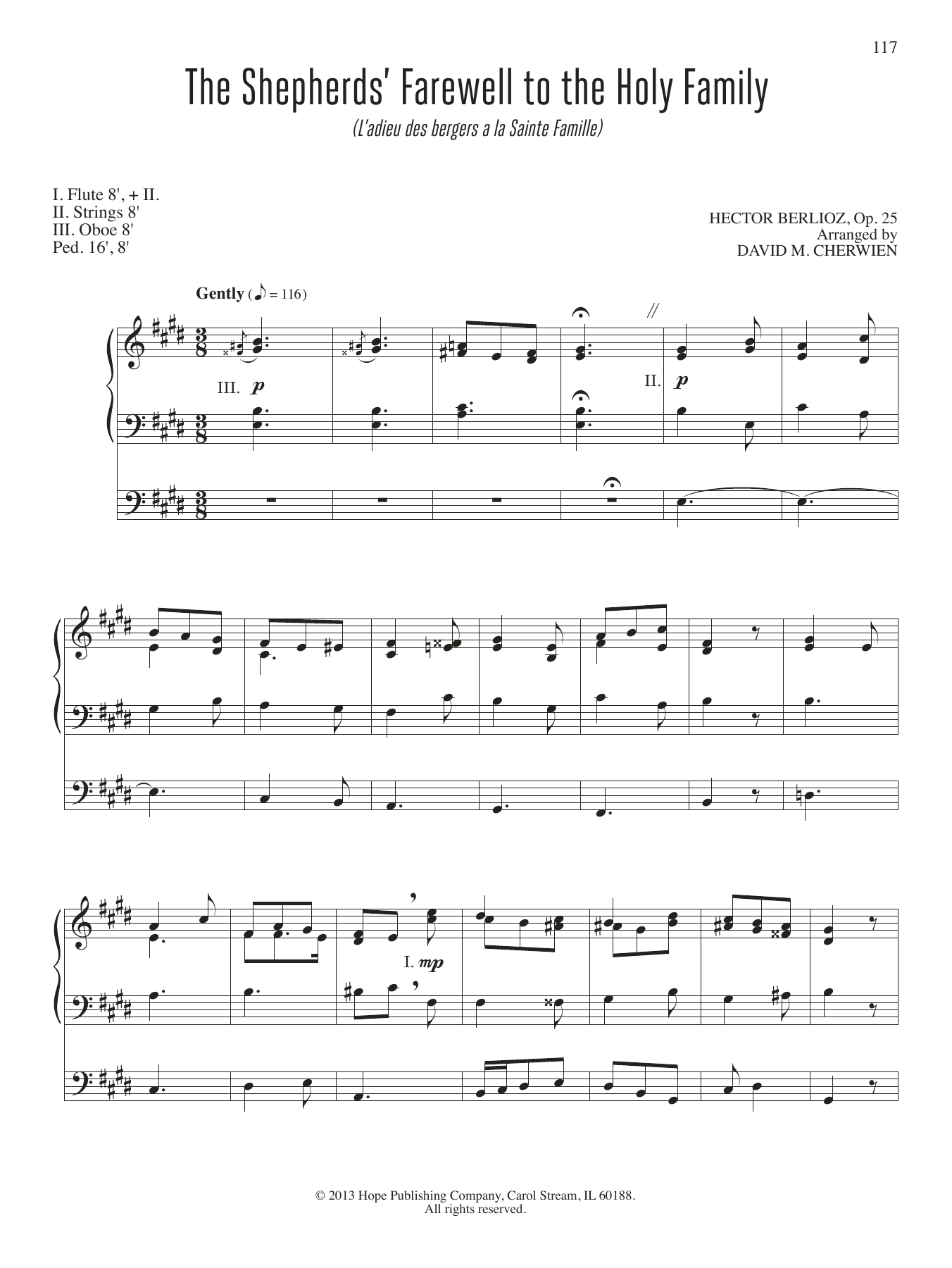 Download Hector Berlioz The Shepherd's Farewell To The Holy Fam Sheet Music
