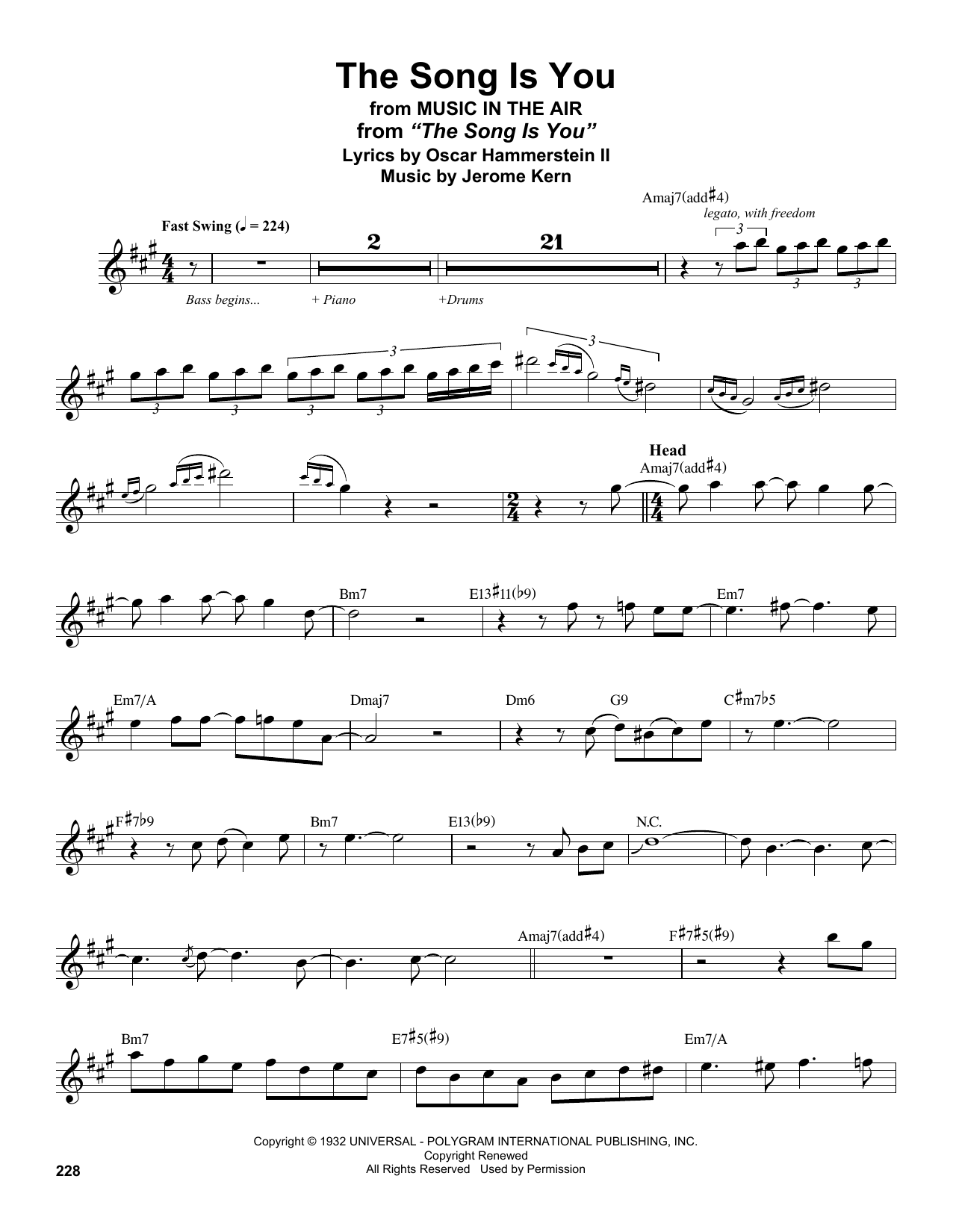 Download Stan Getz The Song Is You Sheet Music