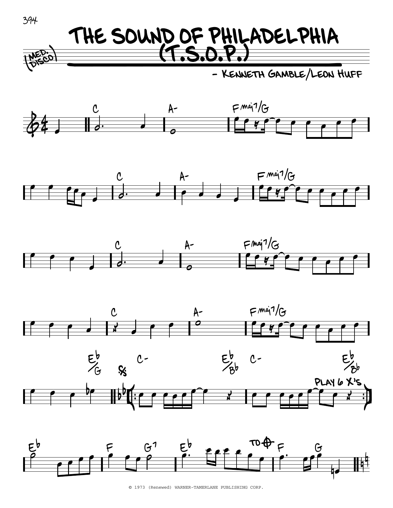 Download Kenneth Gamble The Sound Of Philadelphia (T.S.O.P.) Sheet Music