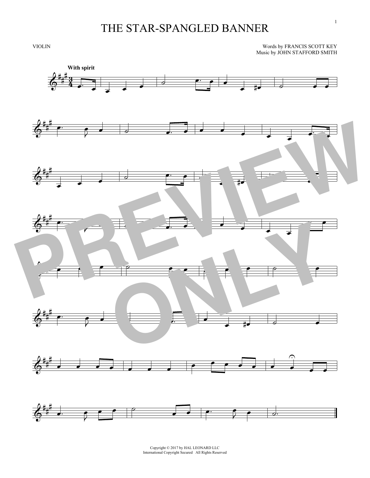Download Francis Scott Key The Star-Spangled Banner Sheet Music