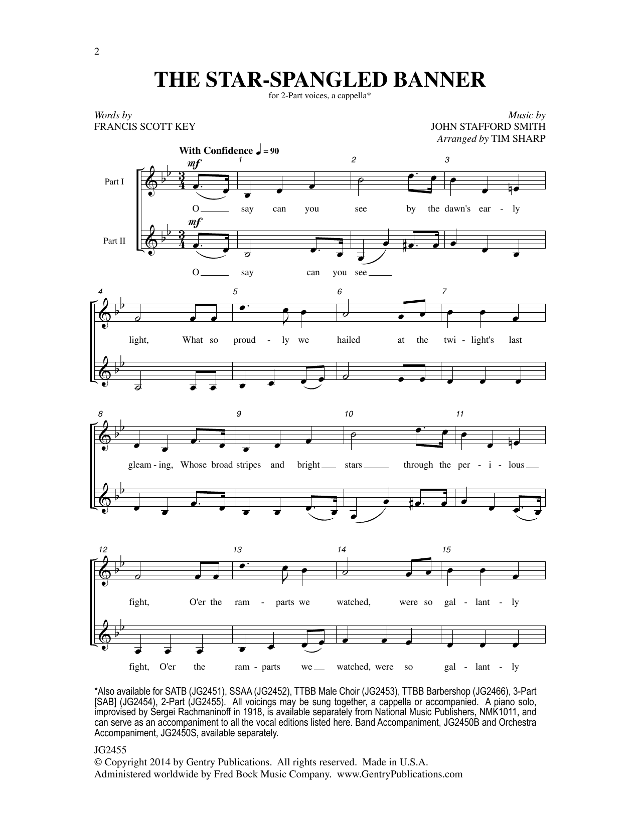 Download Tim Sharp The Star-Spangled Banner Sheet Music