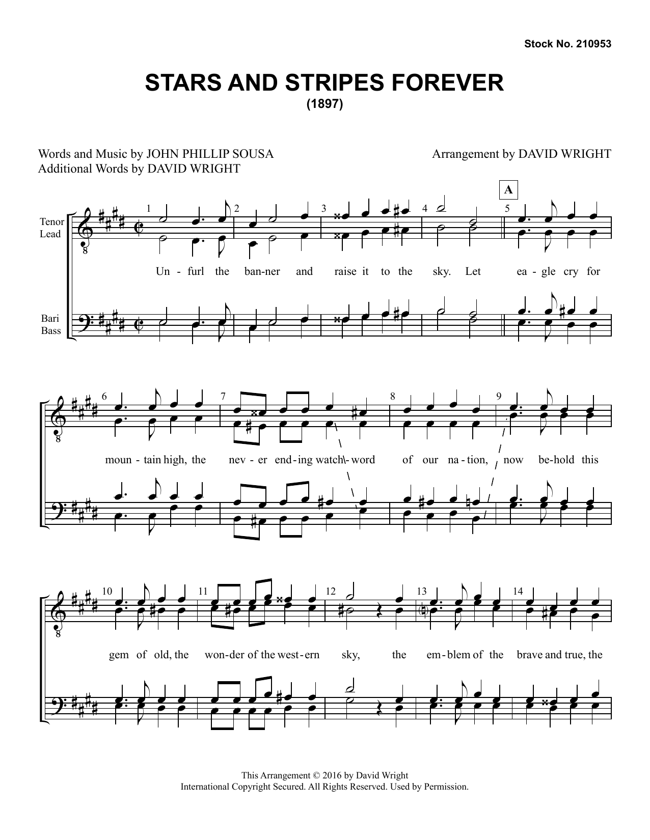 Download John Philip Sousa The Stars and Stripes Forever (arr. Dav Sheet Music