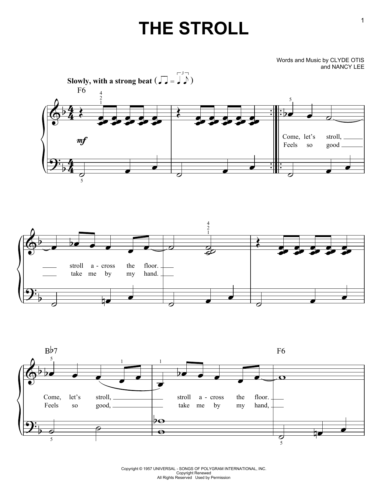 Download The Diamonds The Stroll Sheet Music