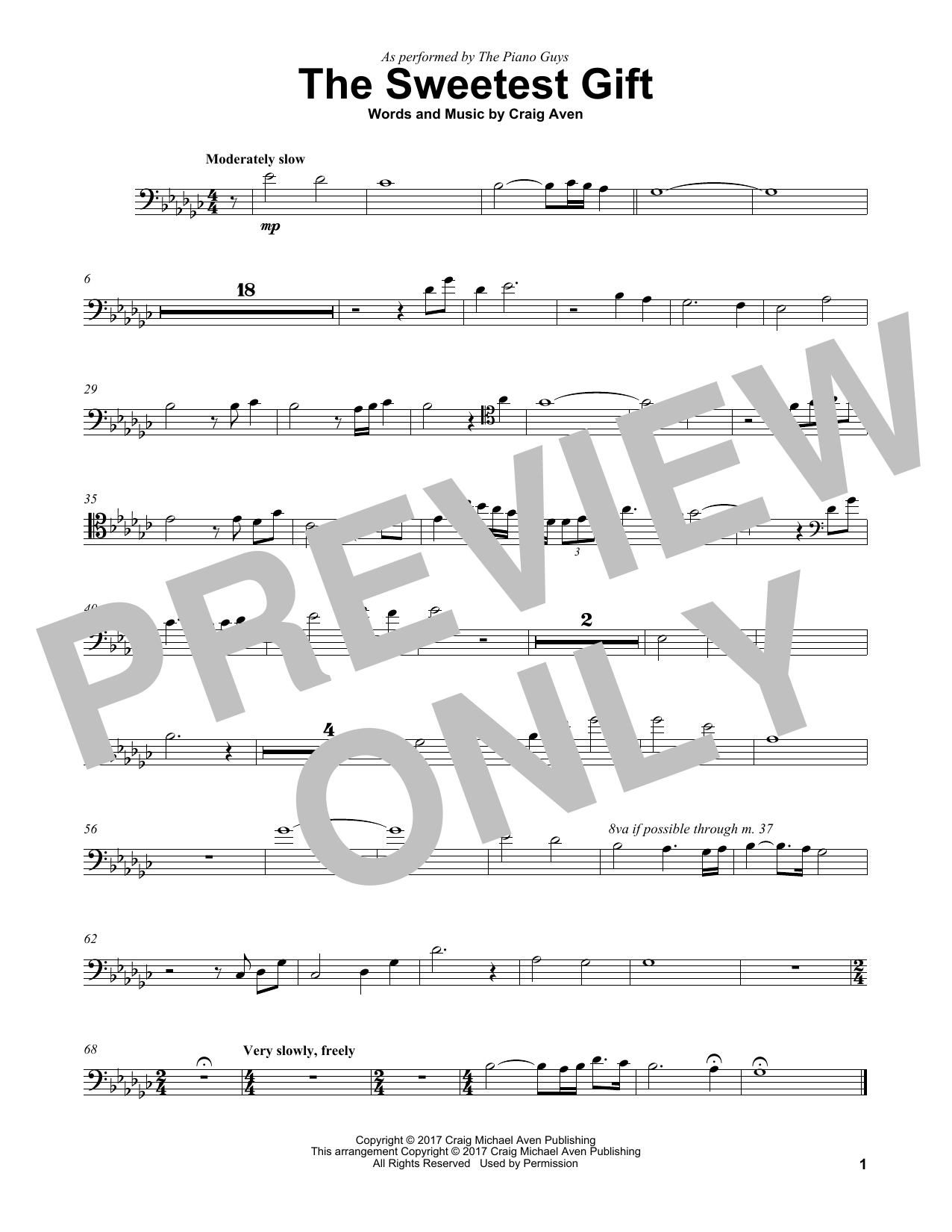 Download The Piano Guys The Sweetest Gift Sheet Music