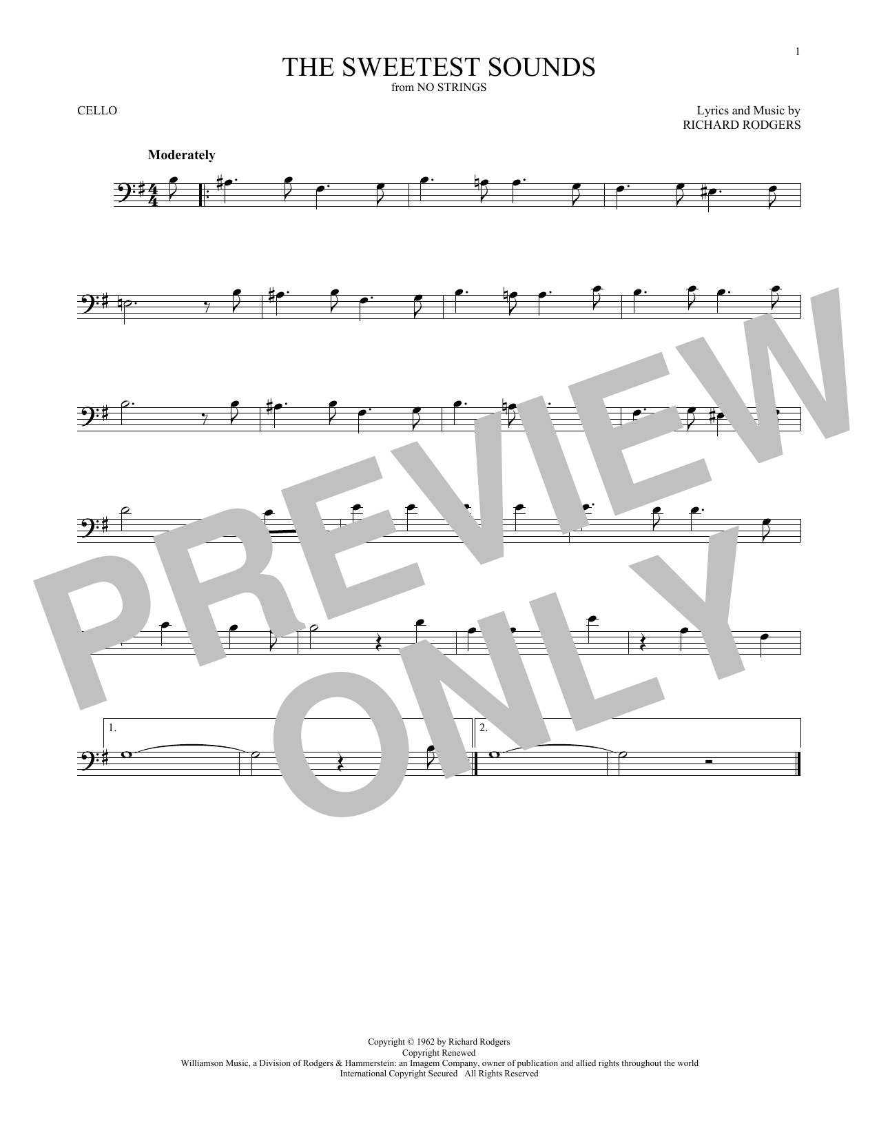 Download Richard Rodgers The Sweetest Sounds Sheet Music