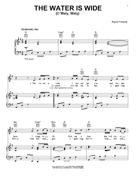 Download Traditional The Water Is Wide Sheet Music