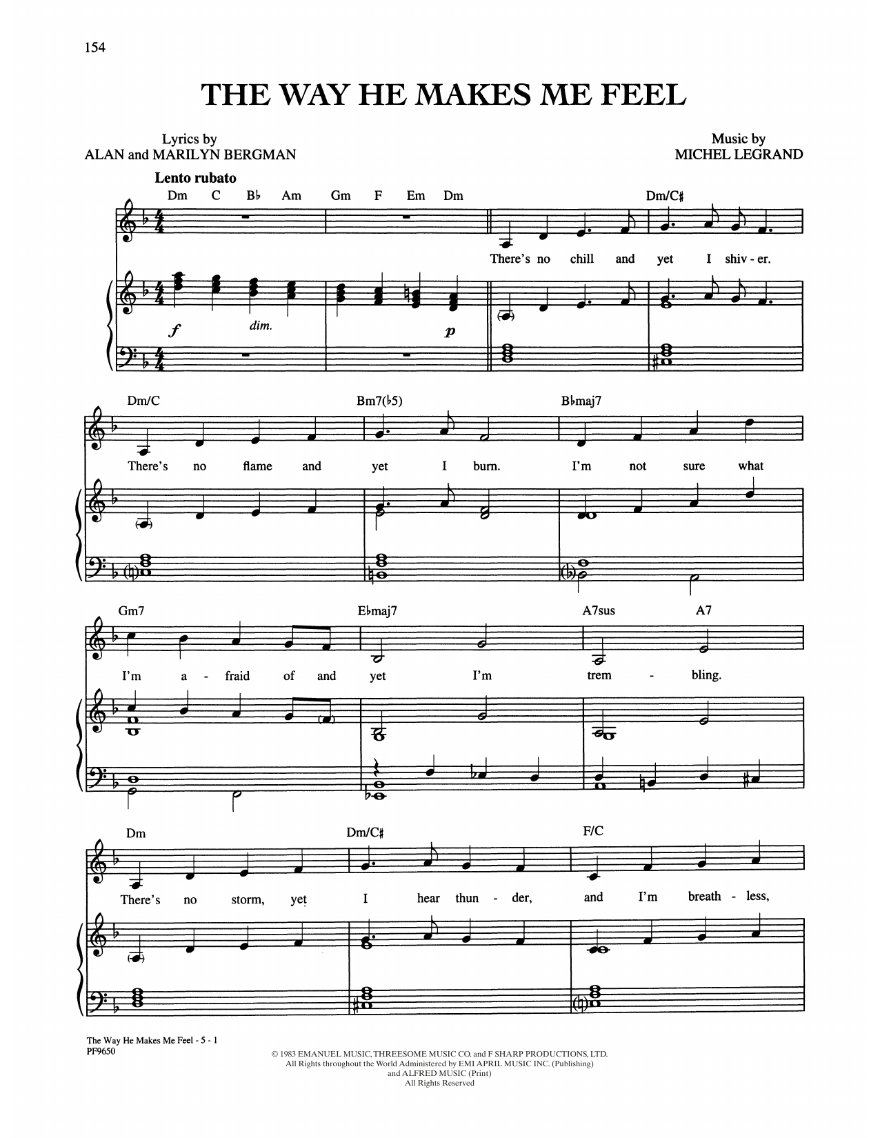 Download Barbra Streisand The Way He Makes Me Feel (from Yentl) Sheet Music